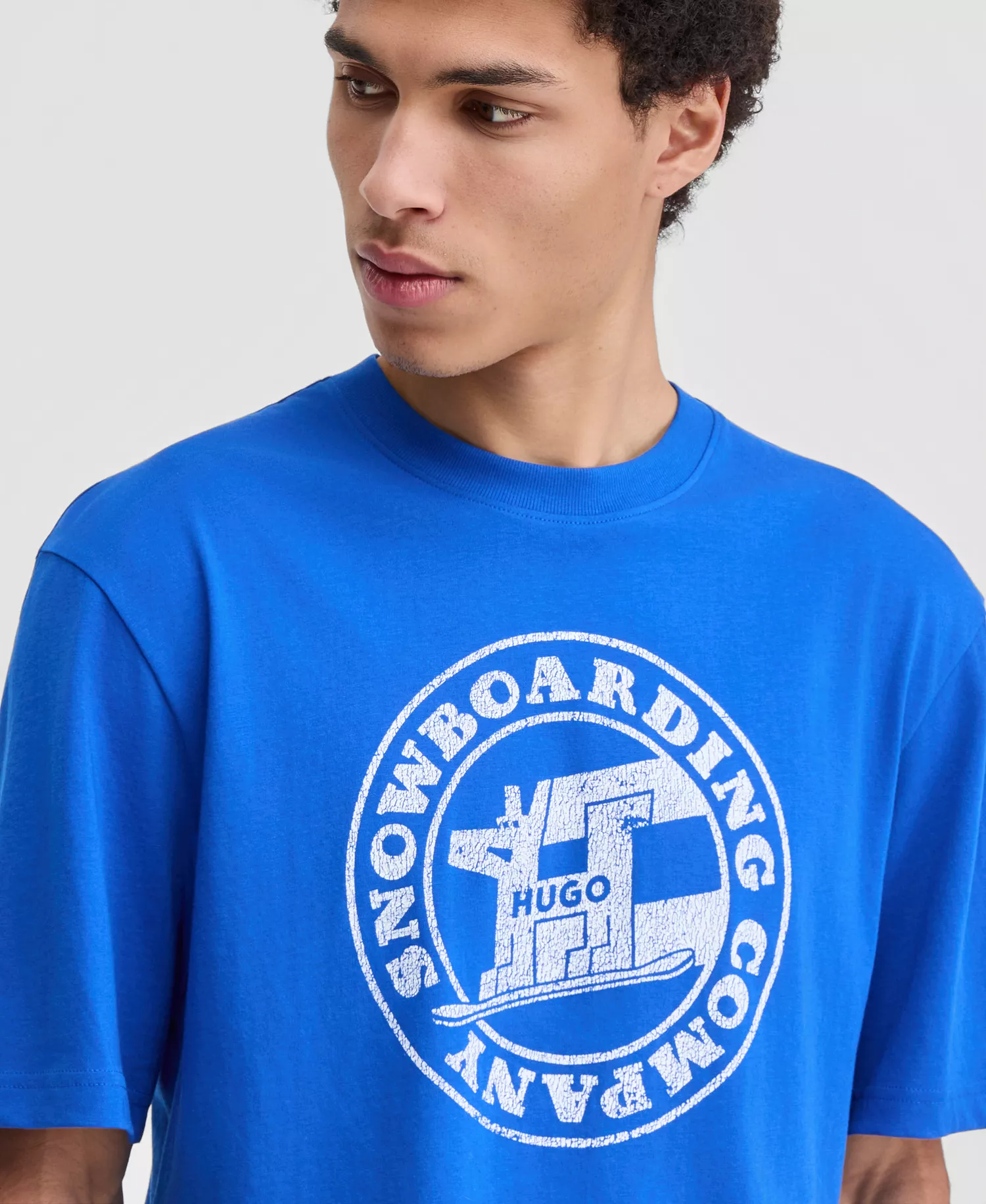 Men's Napolux Short-Sleeve Crewneck Graphic T-Shirt - Blue - 2XL