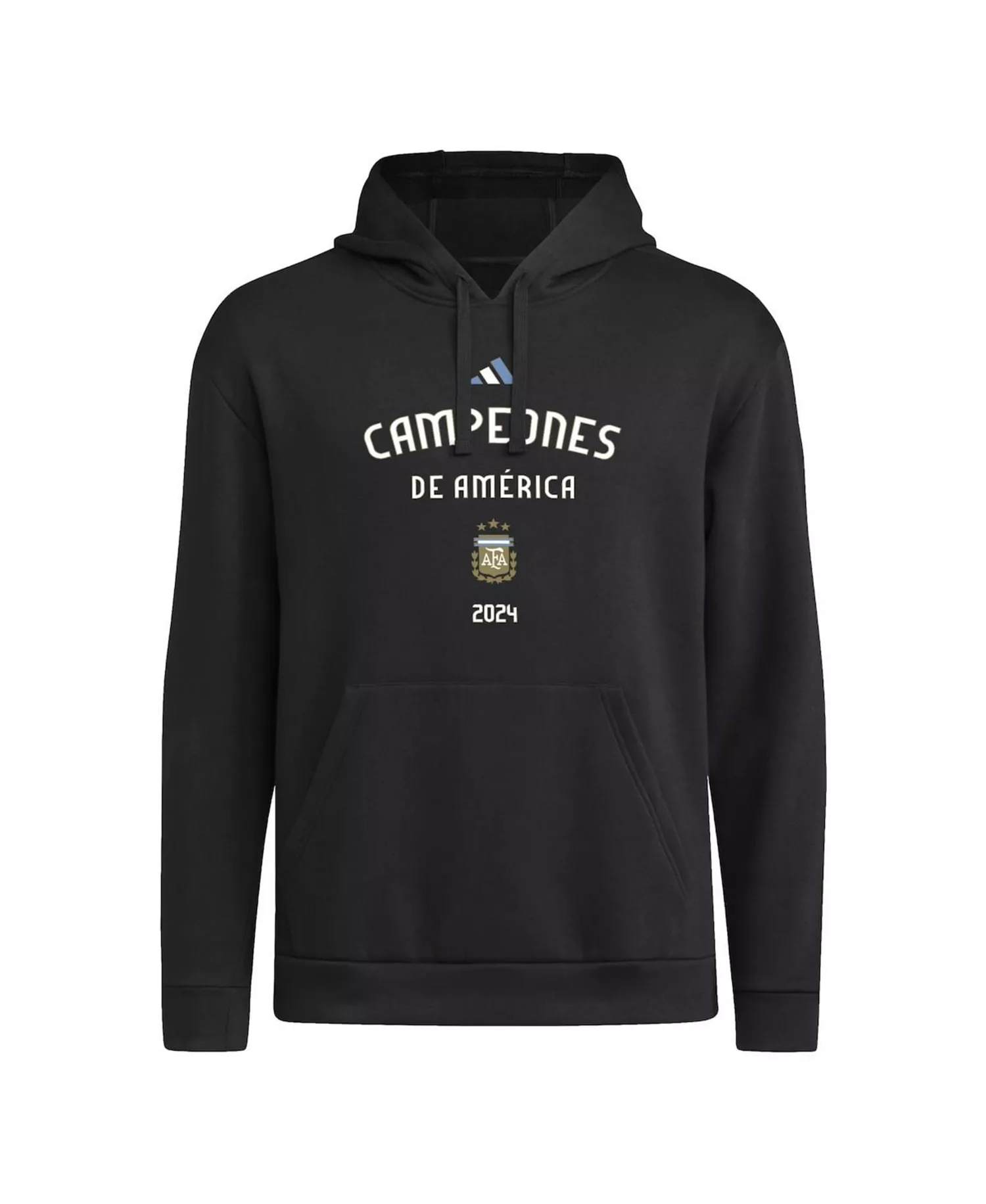 Men's Argentina National Team 2024 Copa America Champions Pullover Hoodie - White - L