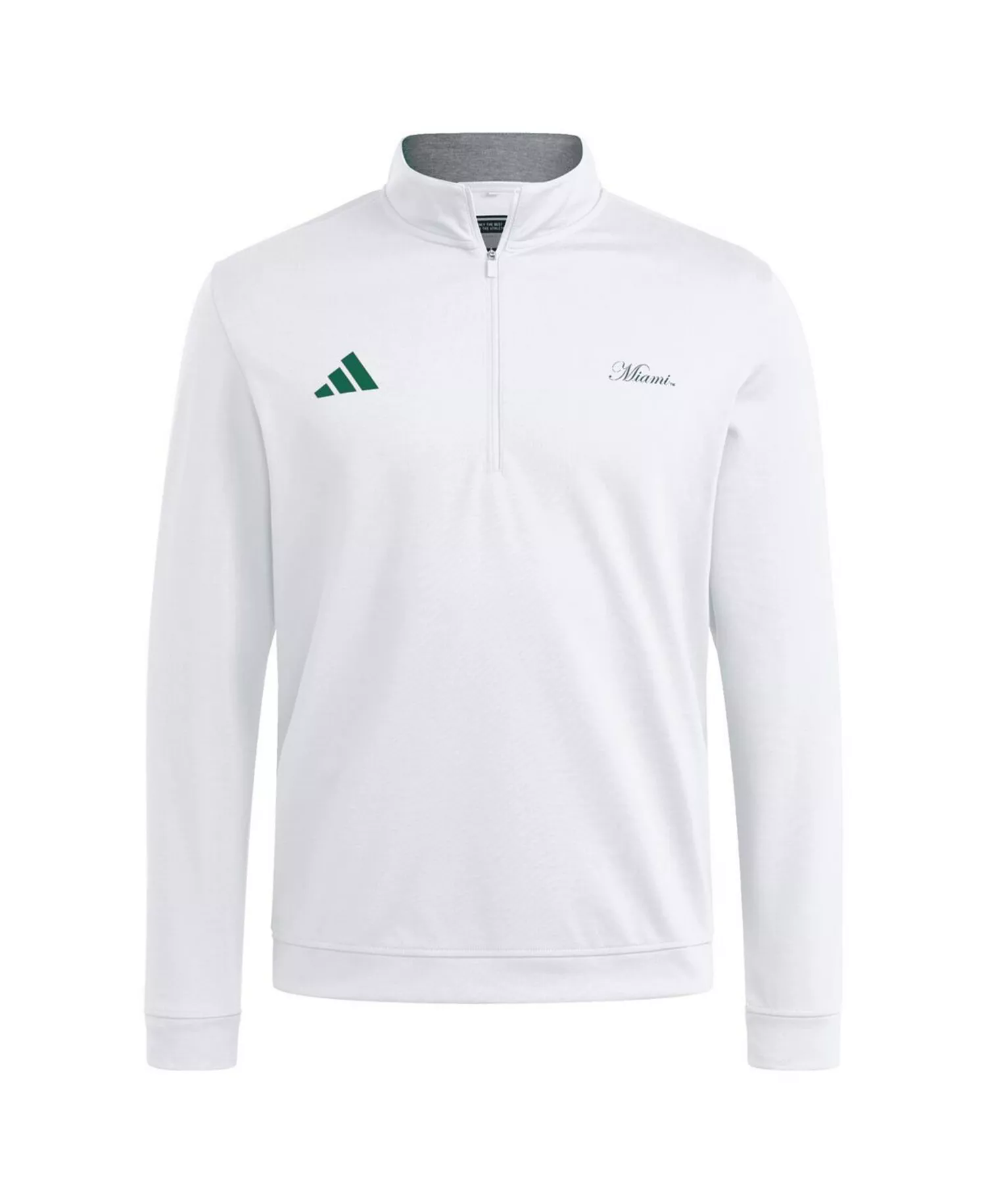Men's White Miami Hurricanes Elevated Quarter-Zip Jacket - White - 2XL