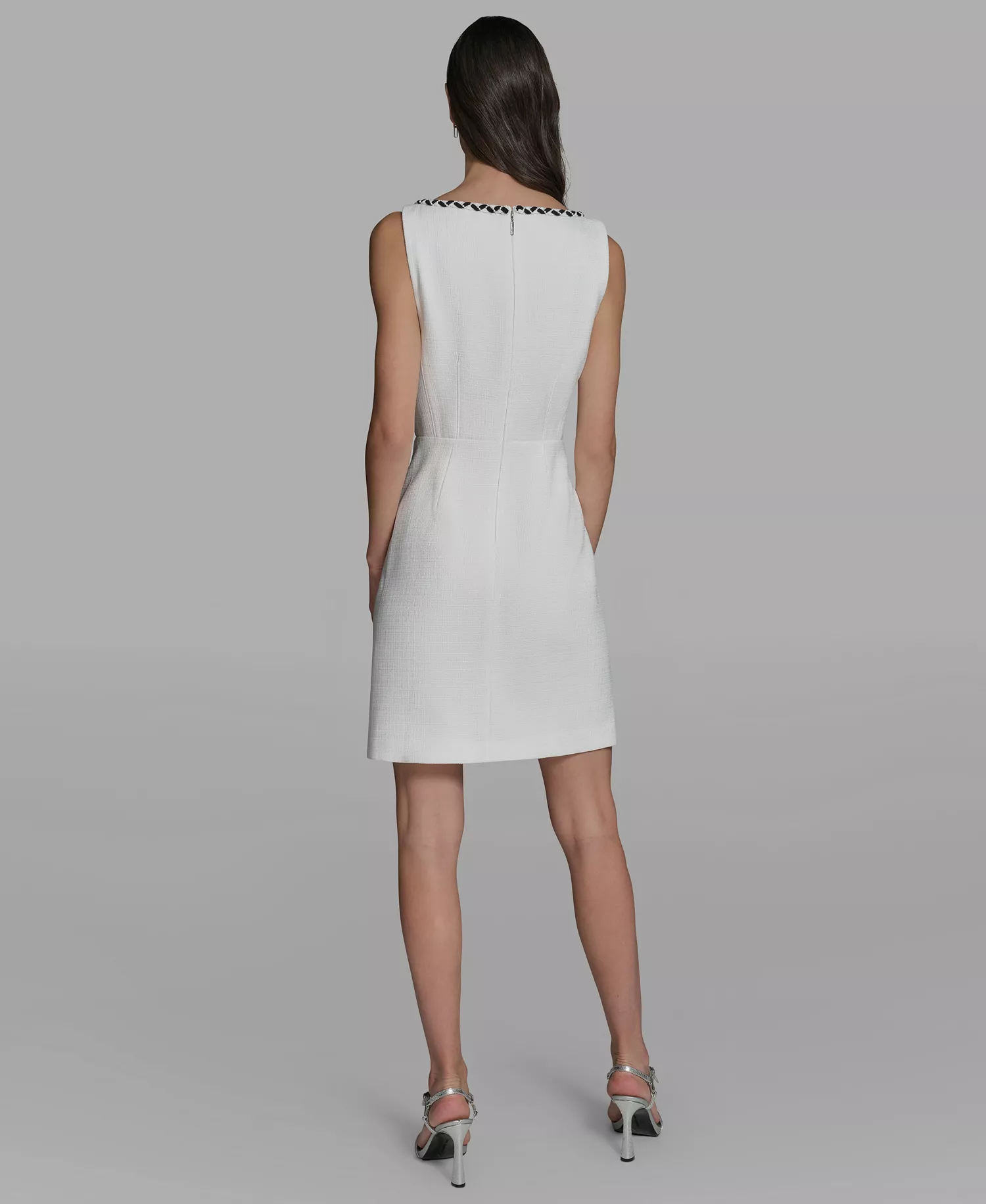 Women's Scoop Neck Shift Dress - Soft White - 0