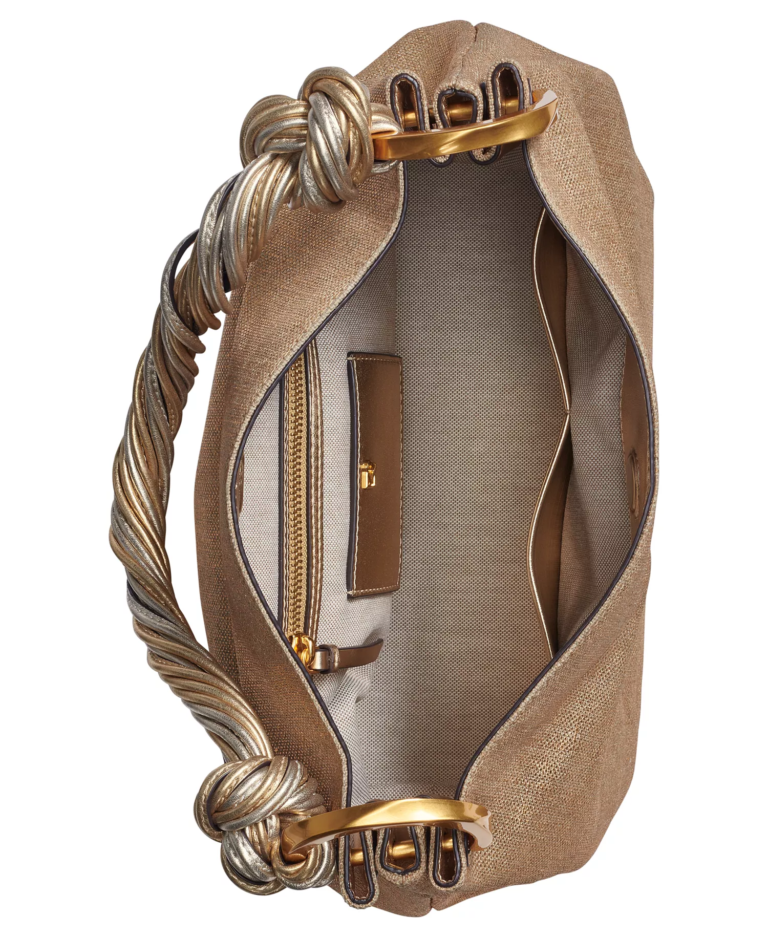 Glenwood Small Metallic Shoulder Bag - Gold - NO SIZE