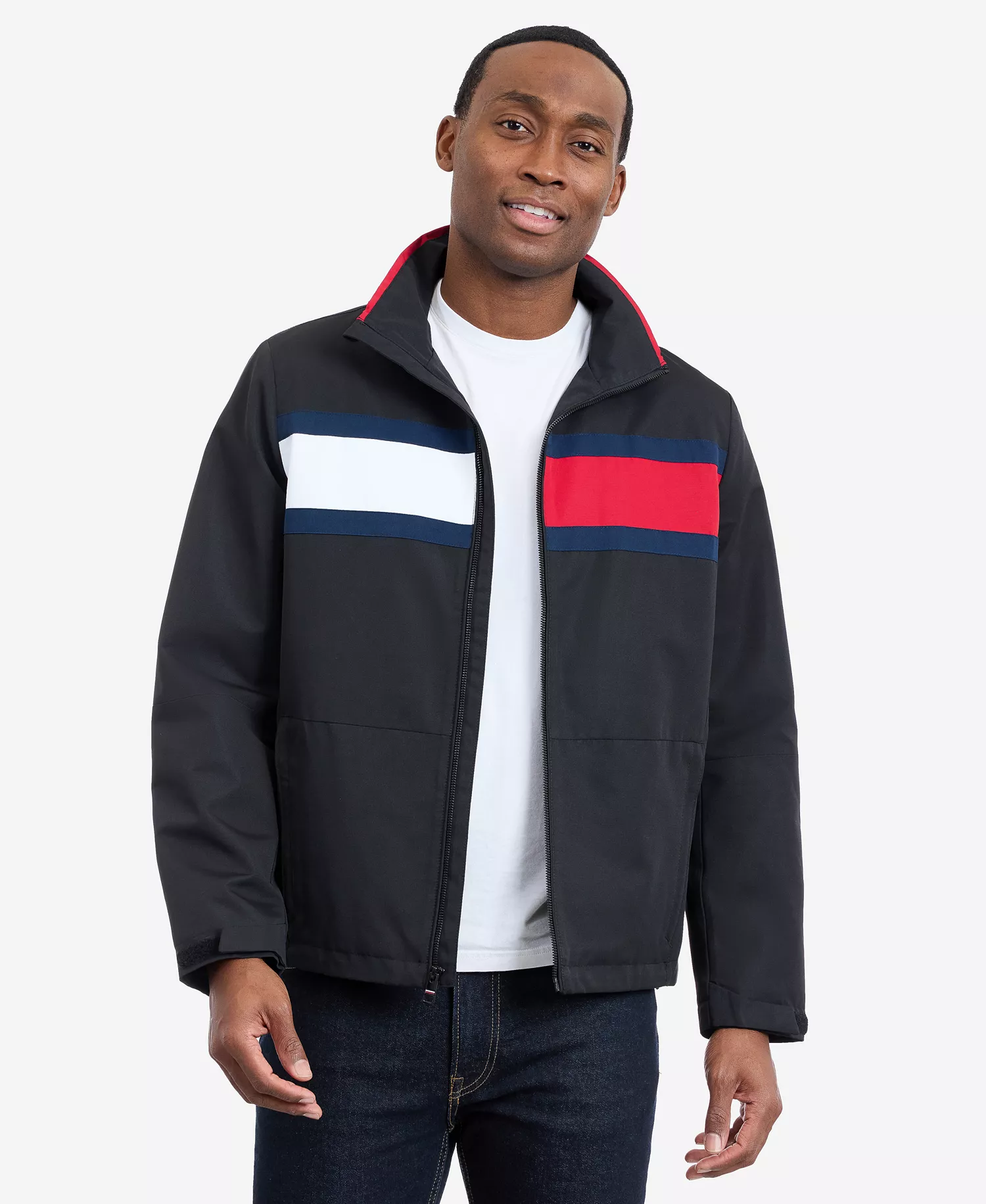 Men's Logo Sail Jacket - Black - 2XL