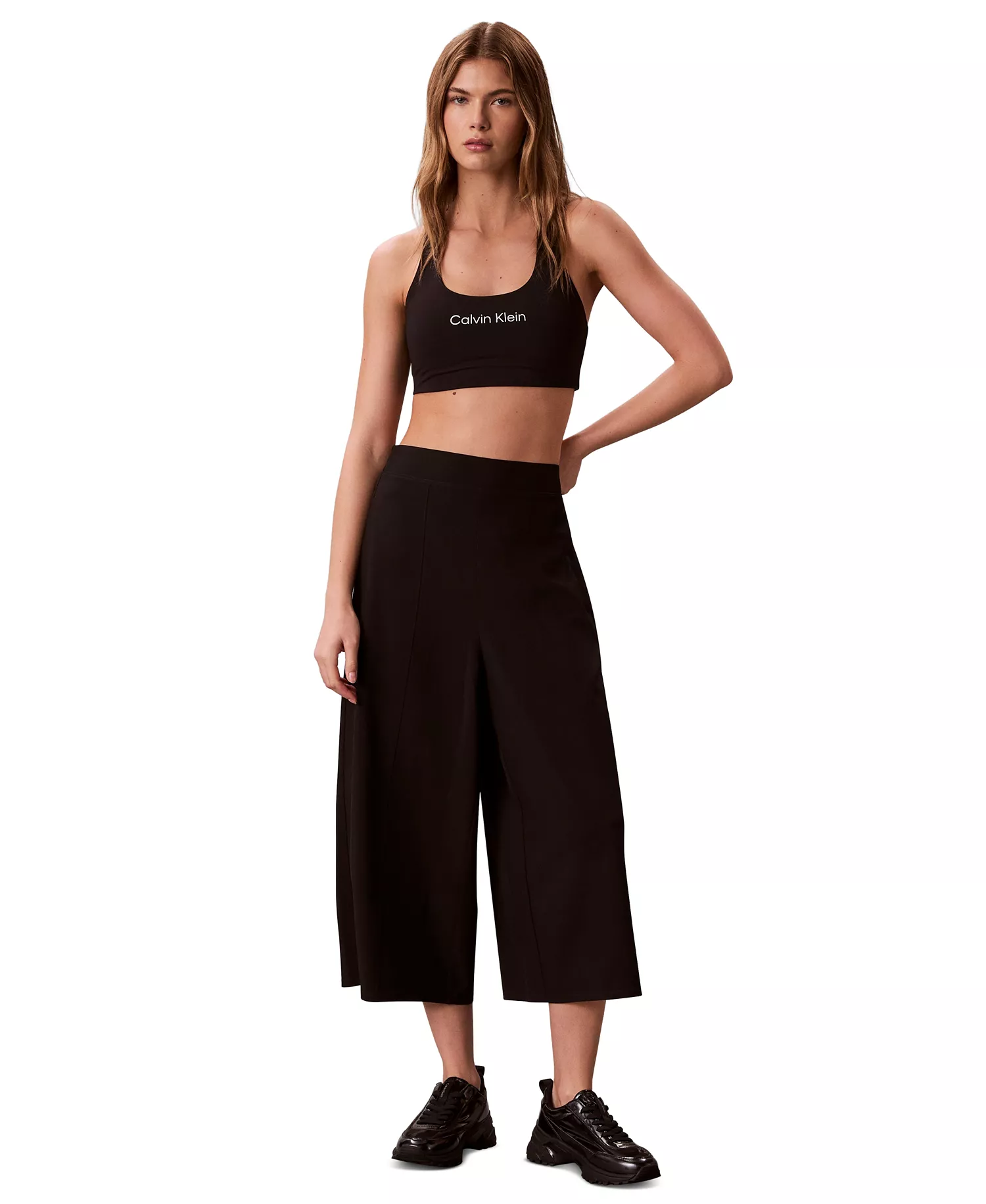Women's Commuter Wide-Leg Capri Pants - Black - 2XL