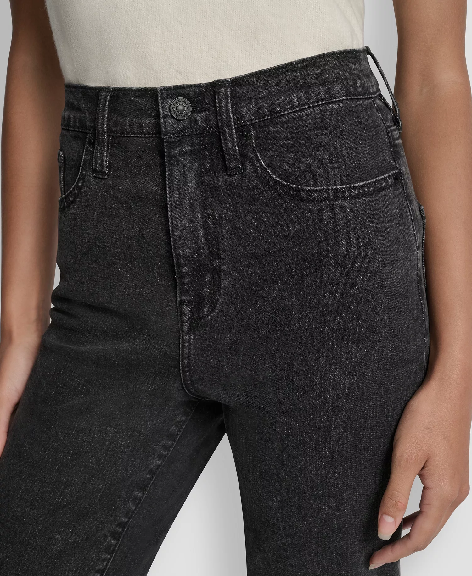 Women's High-Rise Classic Cuffed Straight-Leg Jeans - Anchor - 24