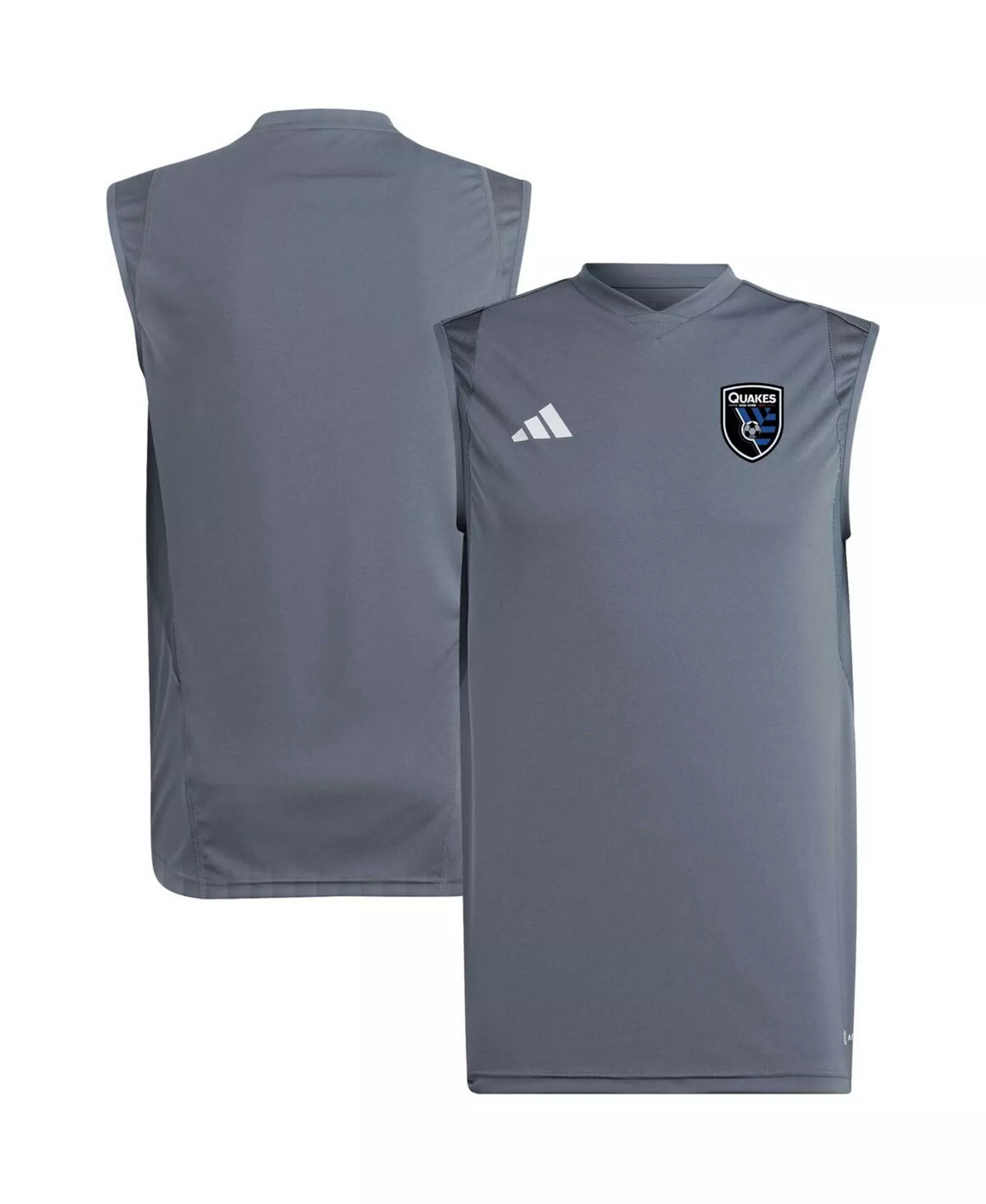 Men's Gray San Jose Earthquakes 2023 On-Field Sleeveless Training Jersey - Gray - S