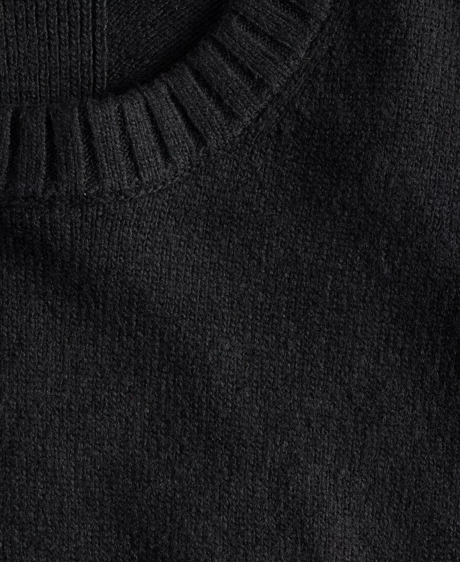 Women's Ribbed-Trim Crewneck Pullover Sweater, Macy's Exclusive - Deep Black - M