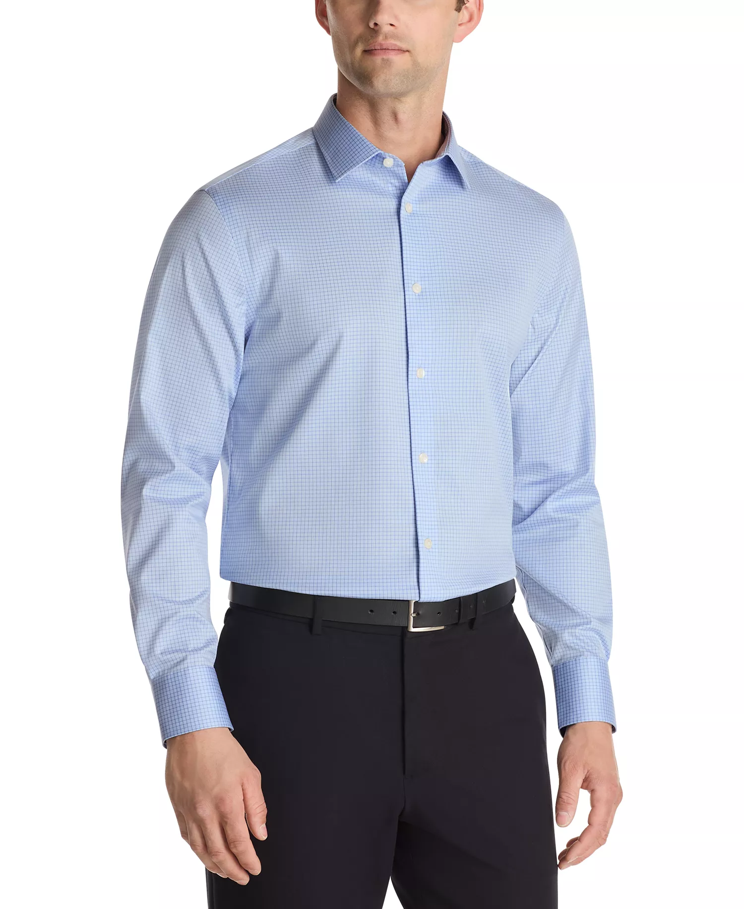 Men's Dress Shirt, Regular & Slim FIt - Blue - 14.5 32/33