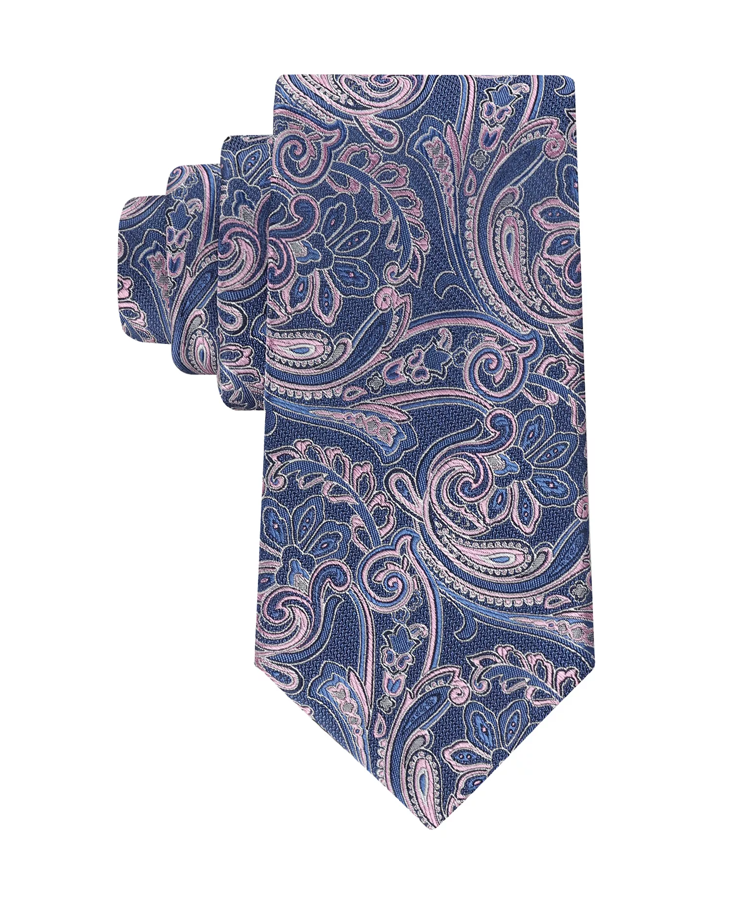 Men's Lillian Paisley Tie - Navy/Pink - ONE SIZE