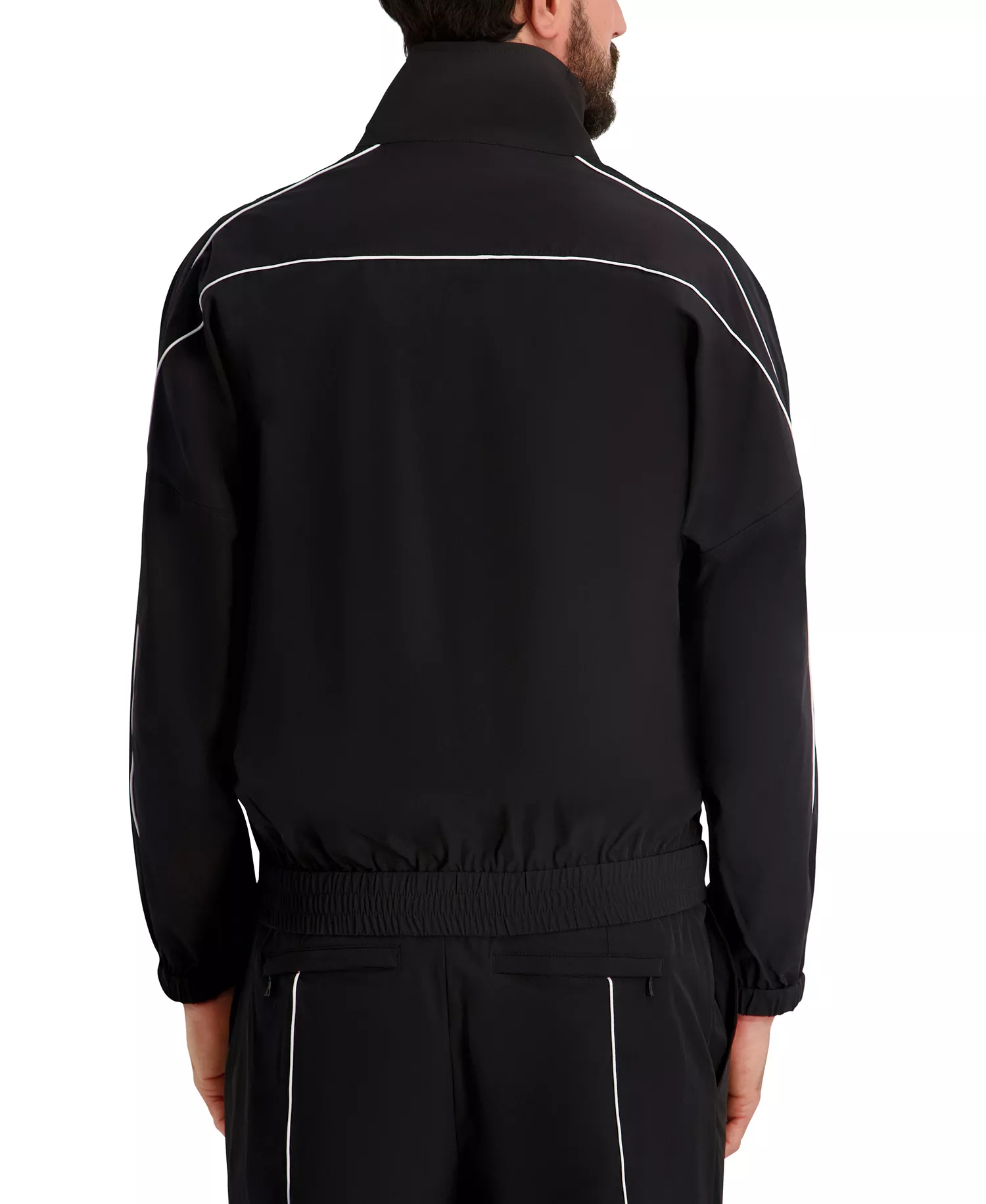 Men's Full-Zip Track Jacket - Black - 2XL