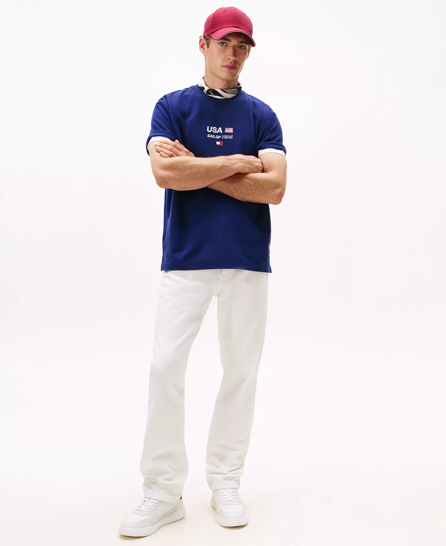 Men's Tommy x U.S. SailGP Team Performance Short Sleeve T-Shirt - Yale Navy - M