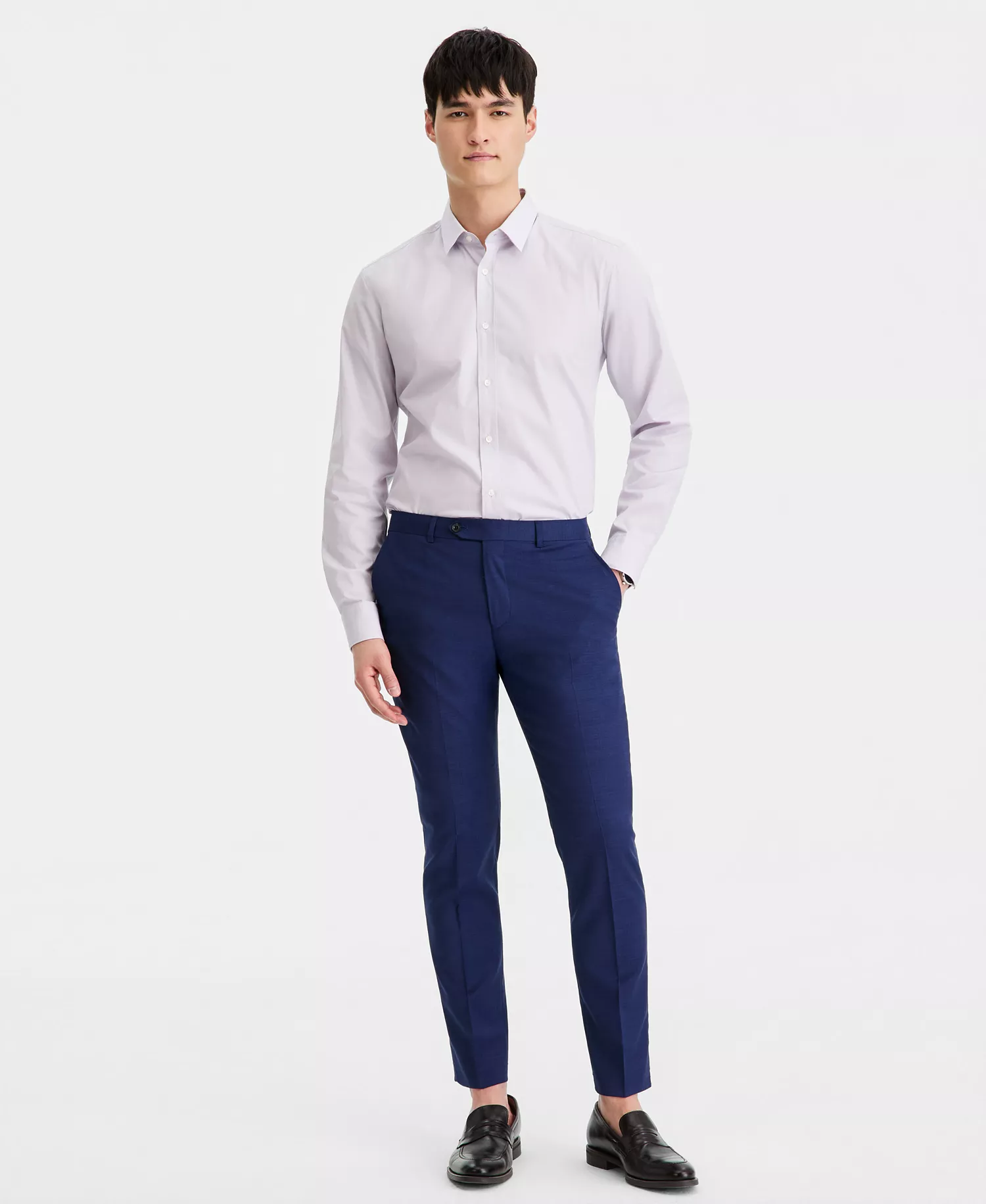 Men's Modern-Fit Wool Blend Suit Separate Pant CLOSE OUT! - Bright Navy - 30x30