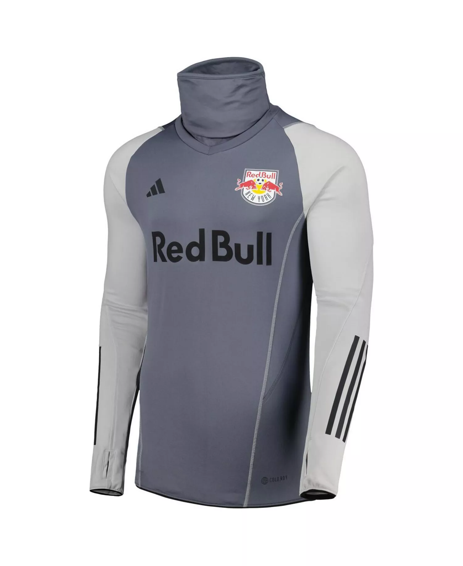 Men's Gray New York Red Bulls Warm Raglan COLD.RDY Top - Gray - 2XL