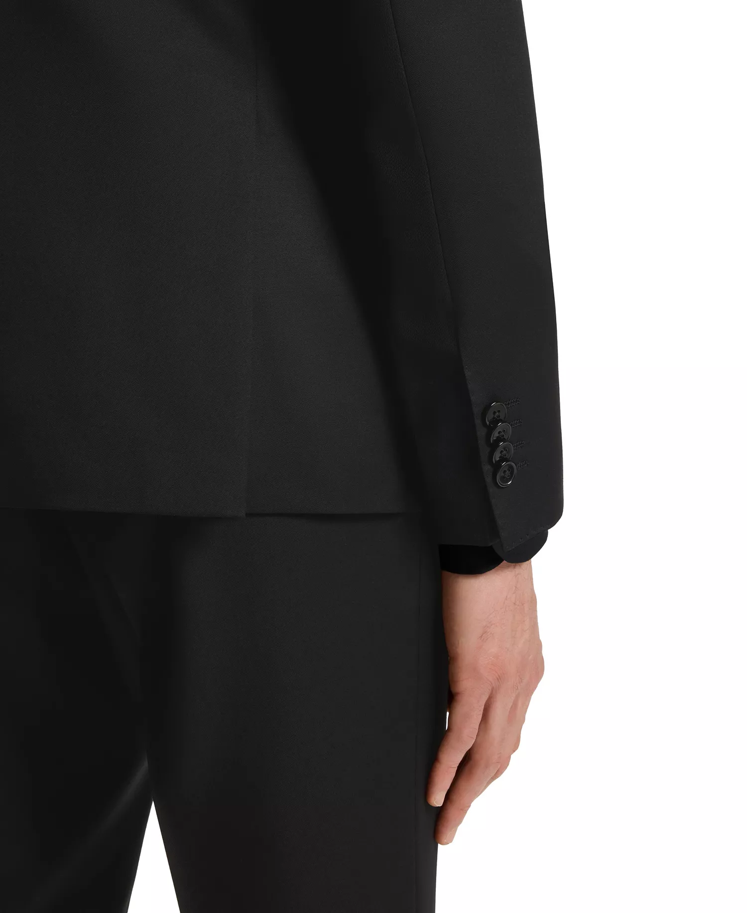 BOSS Men's Single-Breasted Jacket - Black - 34R - Long