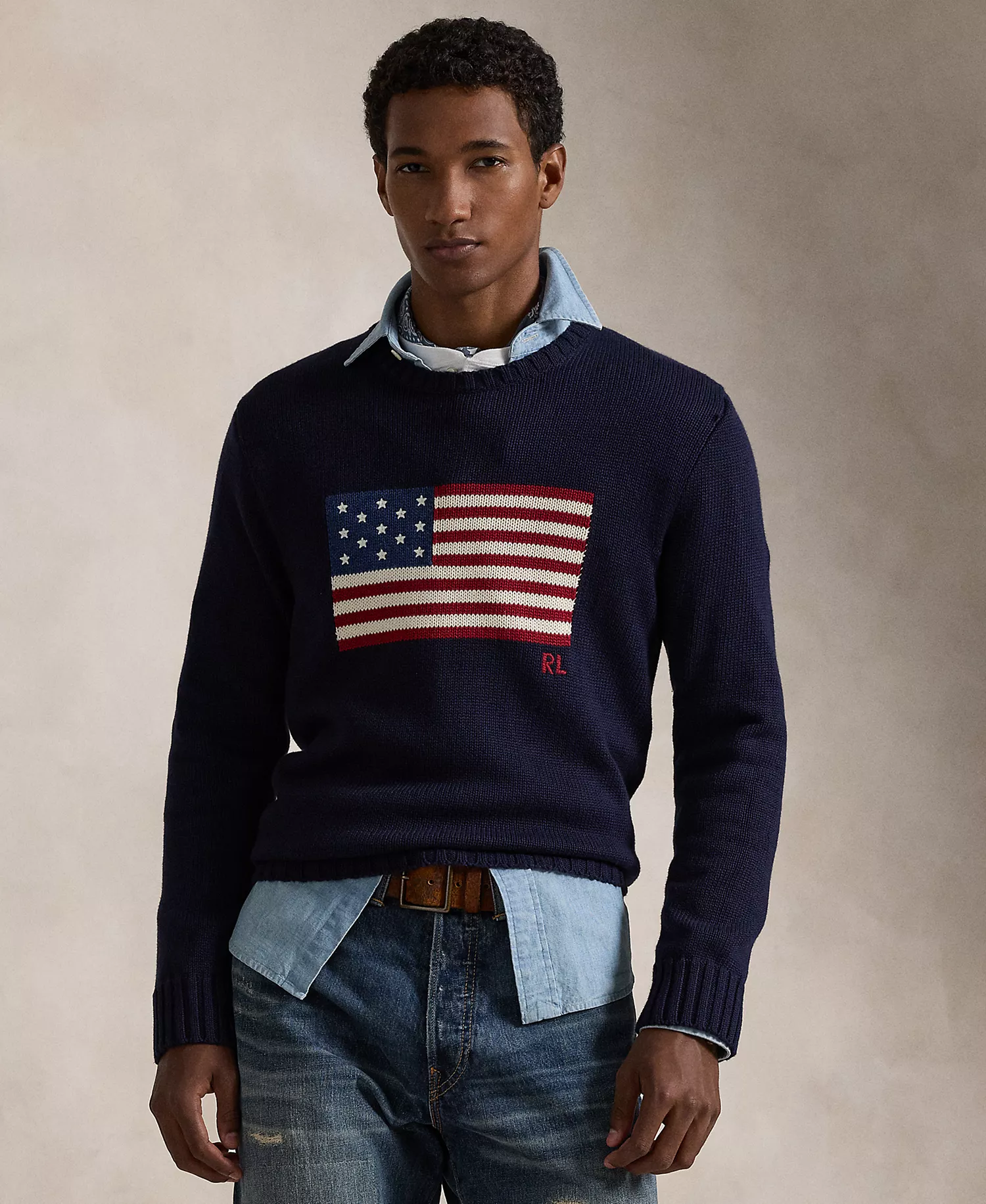 Unisex The Iconic Flag Sweater - Blue - 2XL