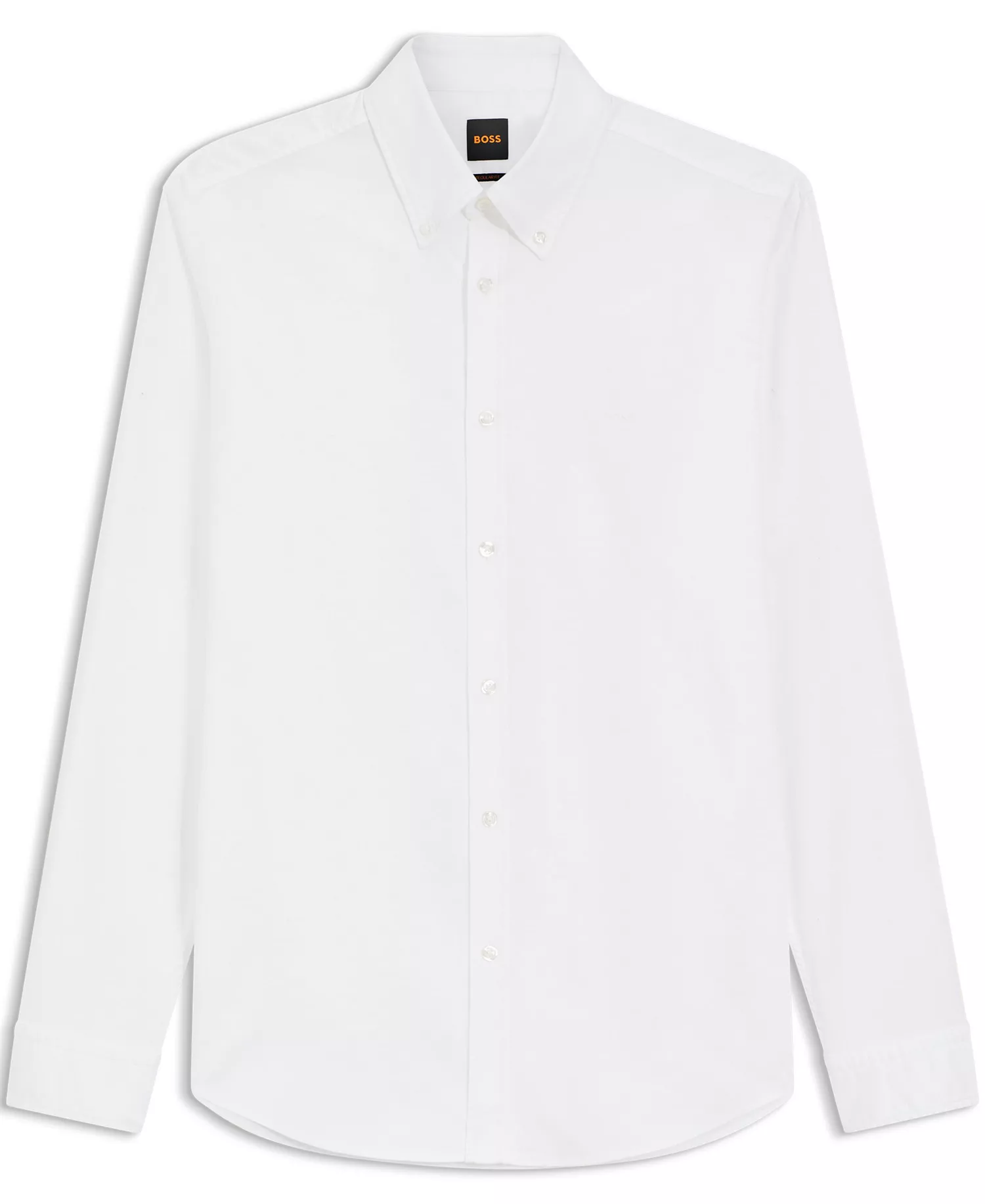 Men's Regular-Fit Stretch-Cotton Dobby Shirt - Natural - 2XL