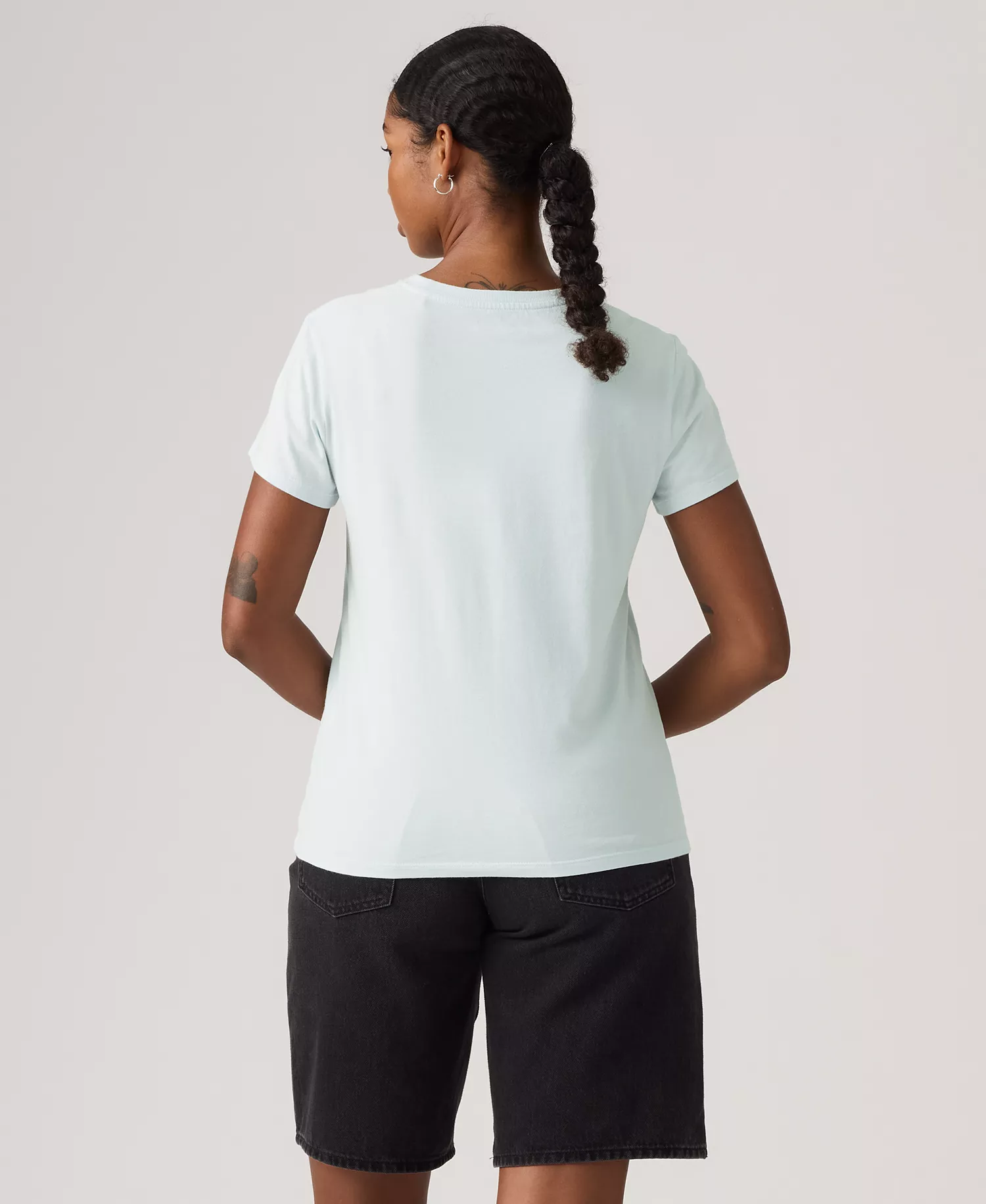 Women's The Perfect Crew Neck Cotton T-Shirt - Country Air - L