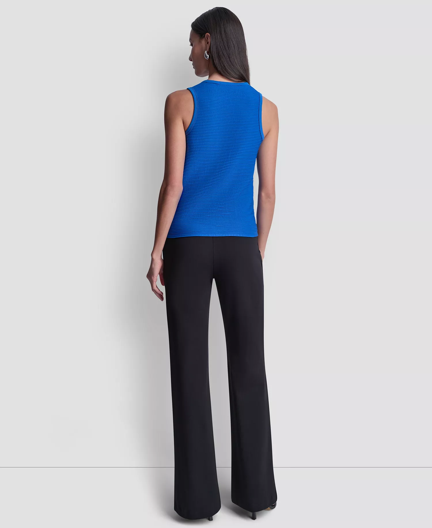 Women's Cutaway Seamless Tank - Black - L