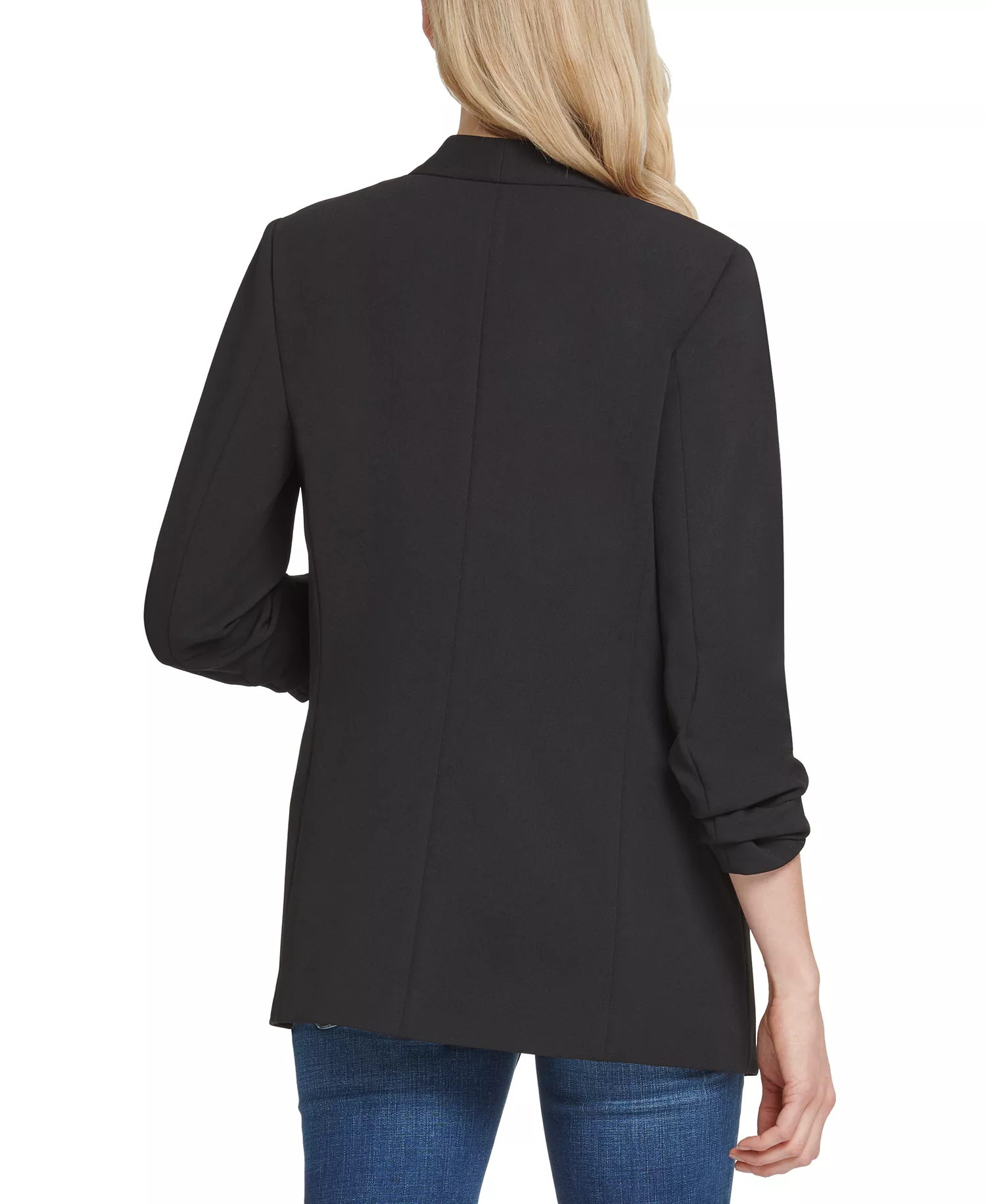 Essential Open Front Jacket  - Black - L