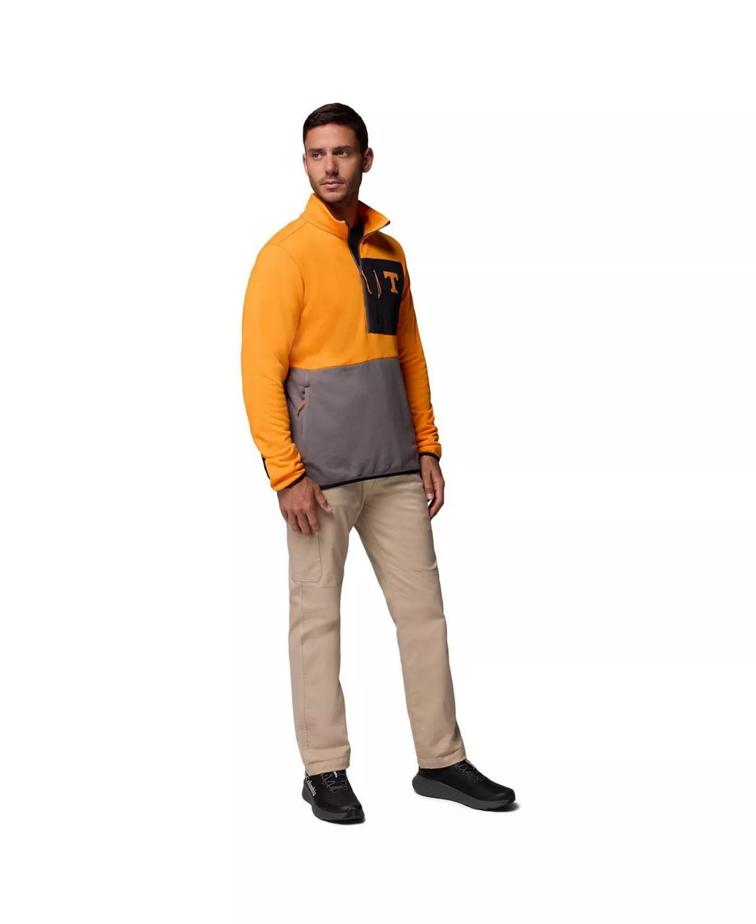 Men's Tennessee Orange/Gray Tennessee Volunteers Hike Omni-Wick Half-Zip Pullover Sweatshirt - Tennessee Orange, Gray - L
