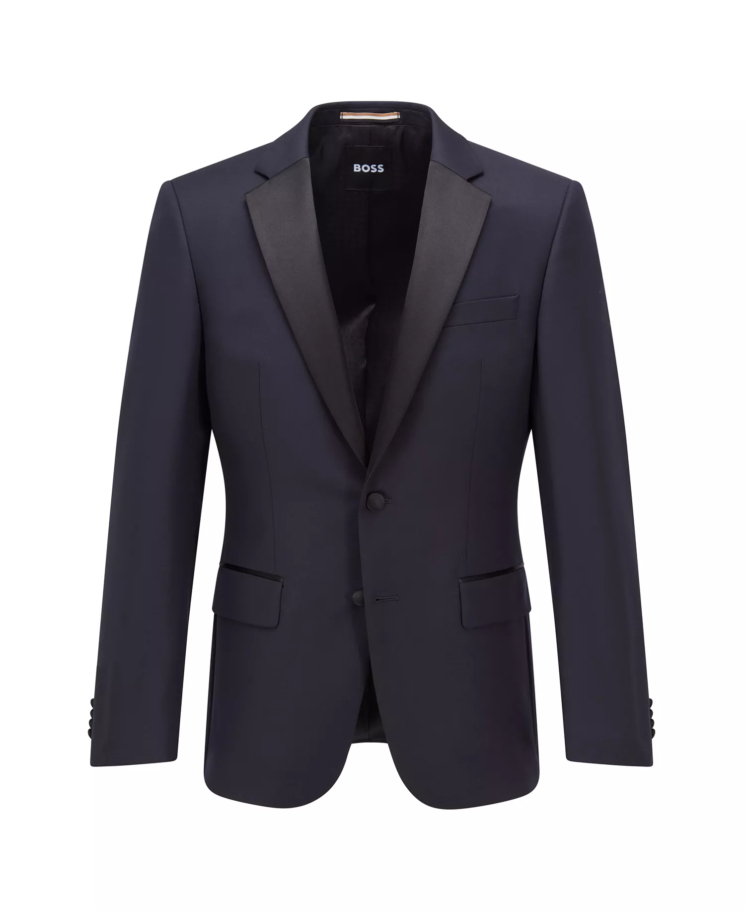 Men's Slim-Fit Tuxedo Jacket - Dark Blue - 34R