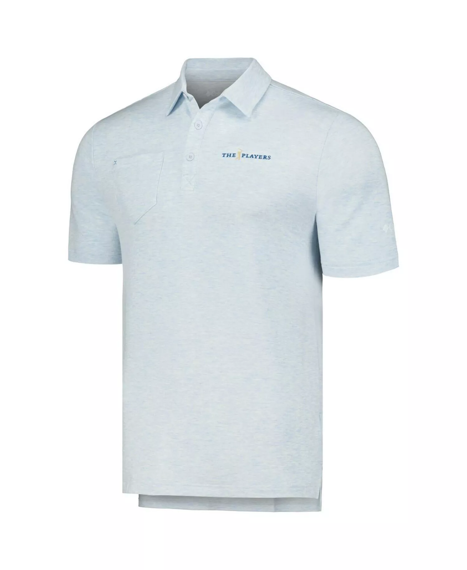 Men's Light Blue The Players Omni-Shade Clubhead Polo - Blue - L