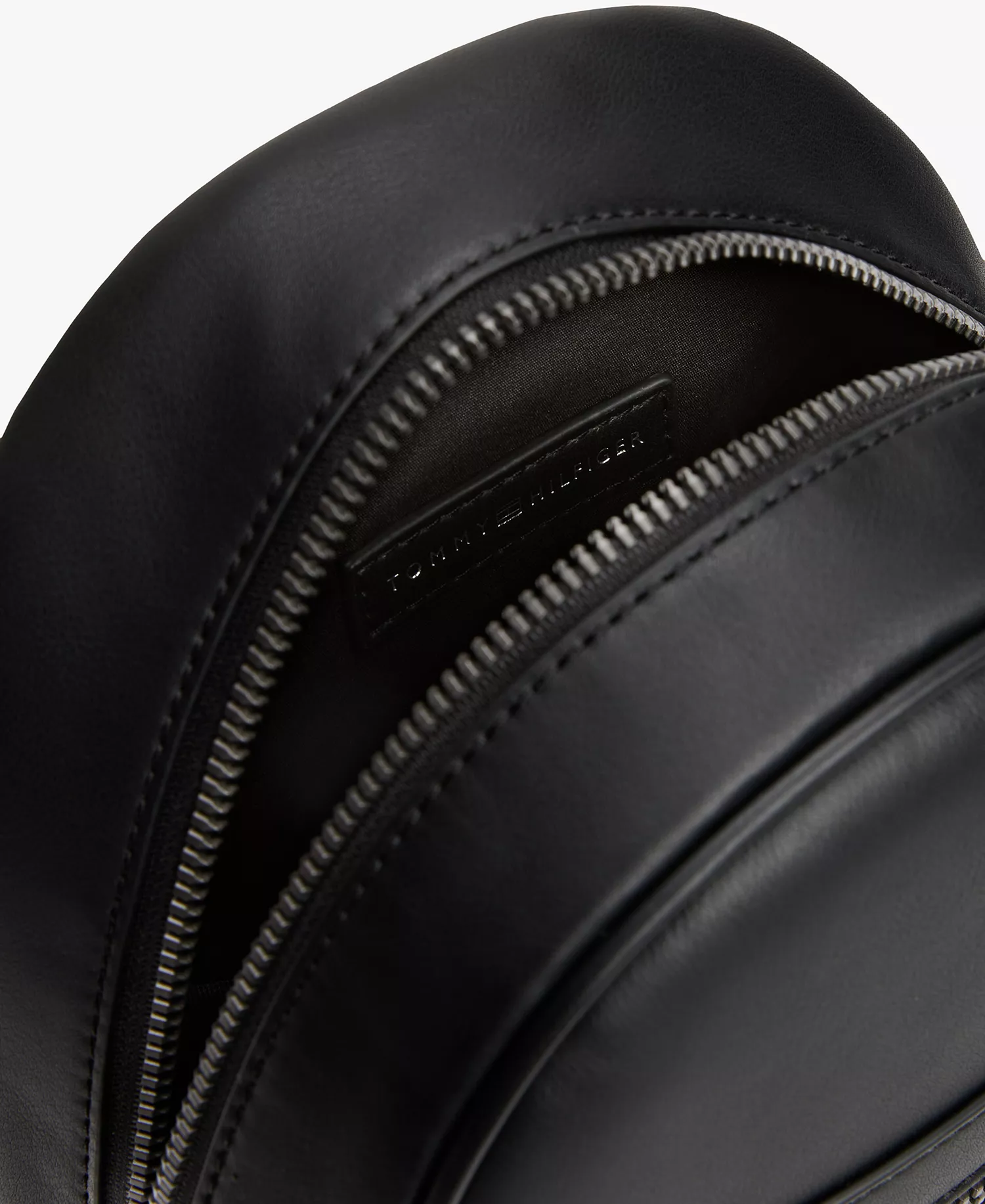 Men's Monogram Zipper Sling Bag - Black - No Size