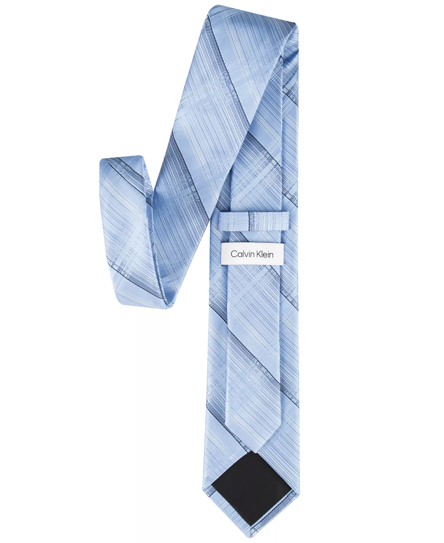 Men's Ansel Shaded Plaid Tie - Light Blue - ONE SIZE