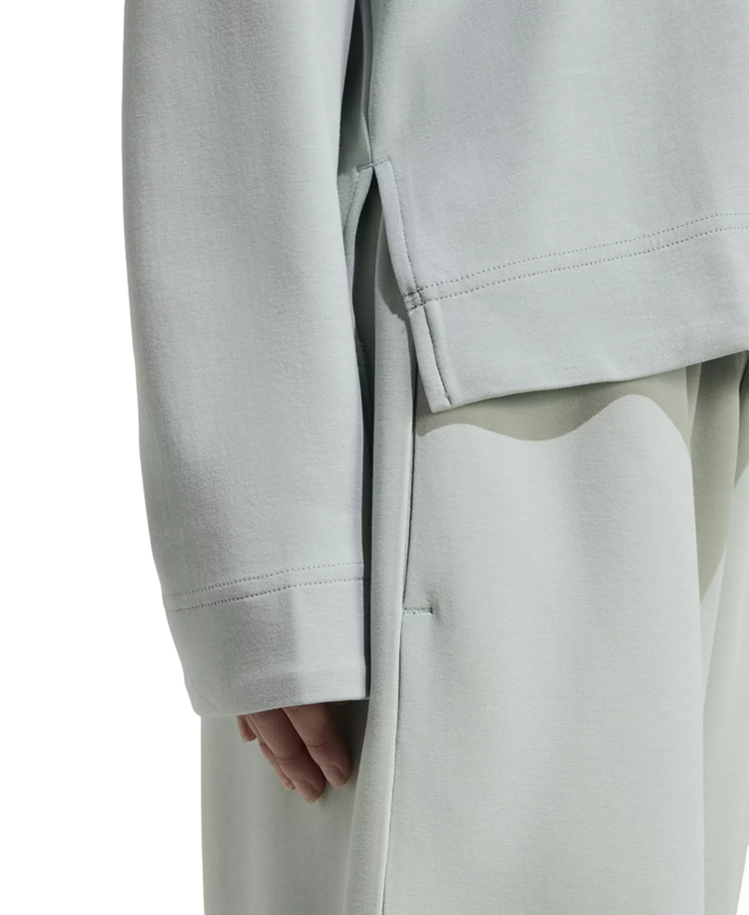 Women's Lux Quarter-Zip Sweatshirt - Wonder Sage - 2XL