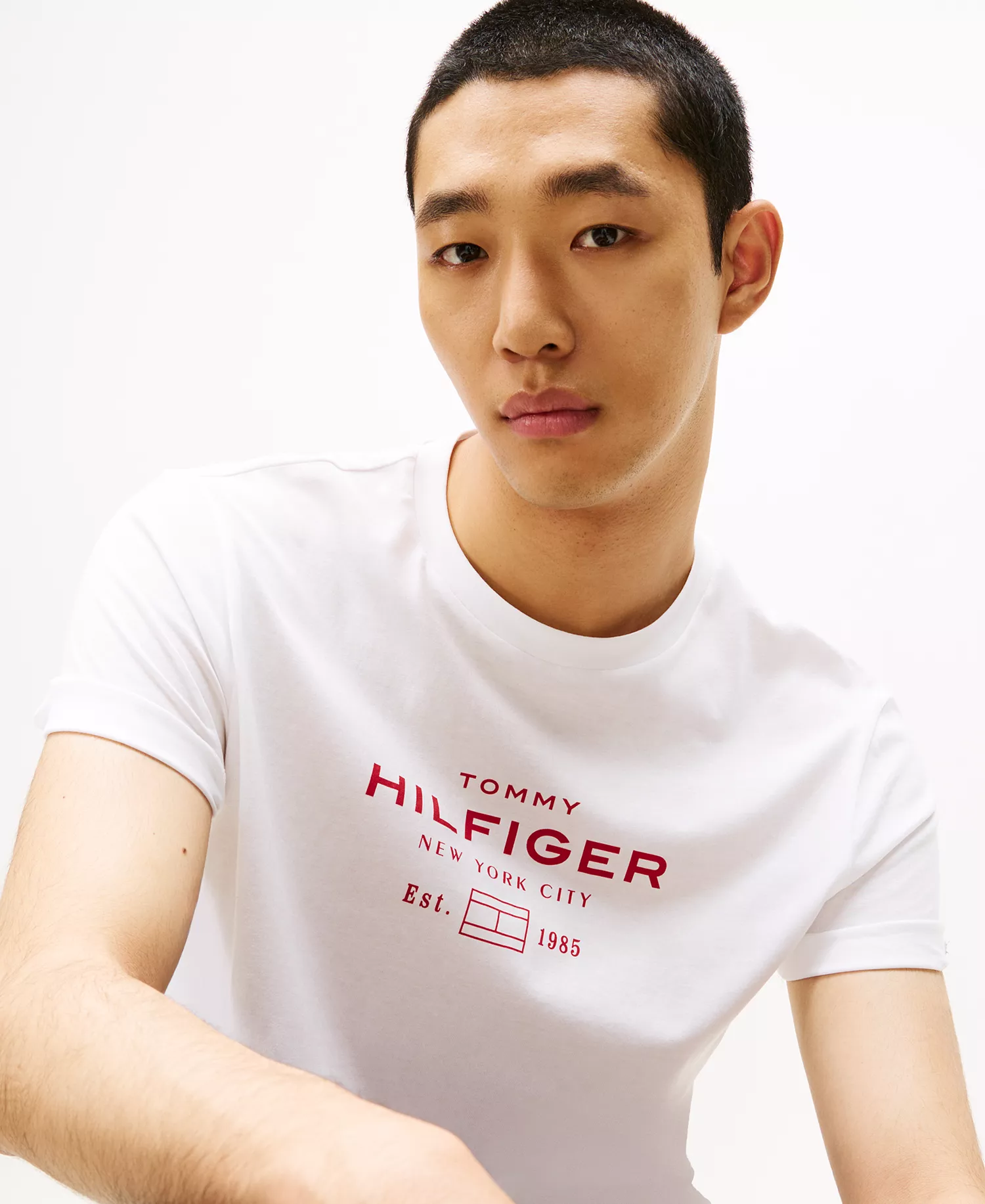 Hilfiger Men's Logo Cotton T-Shirt - White - XXL
