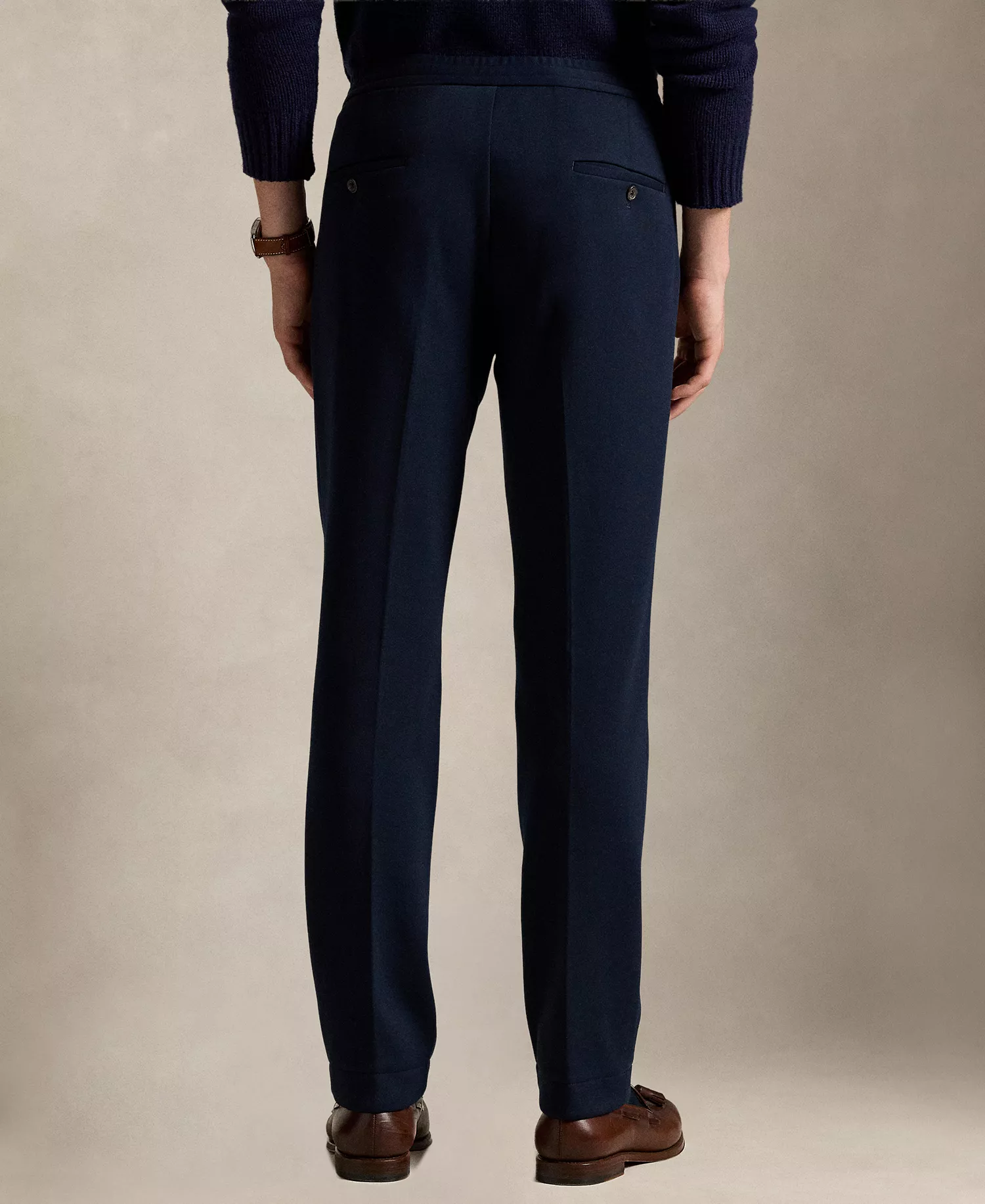 Men's Double-Knit Suit Trouser Pants - Aviator Navy - 30x30