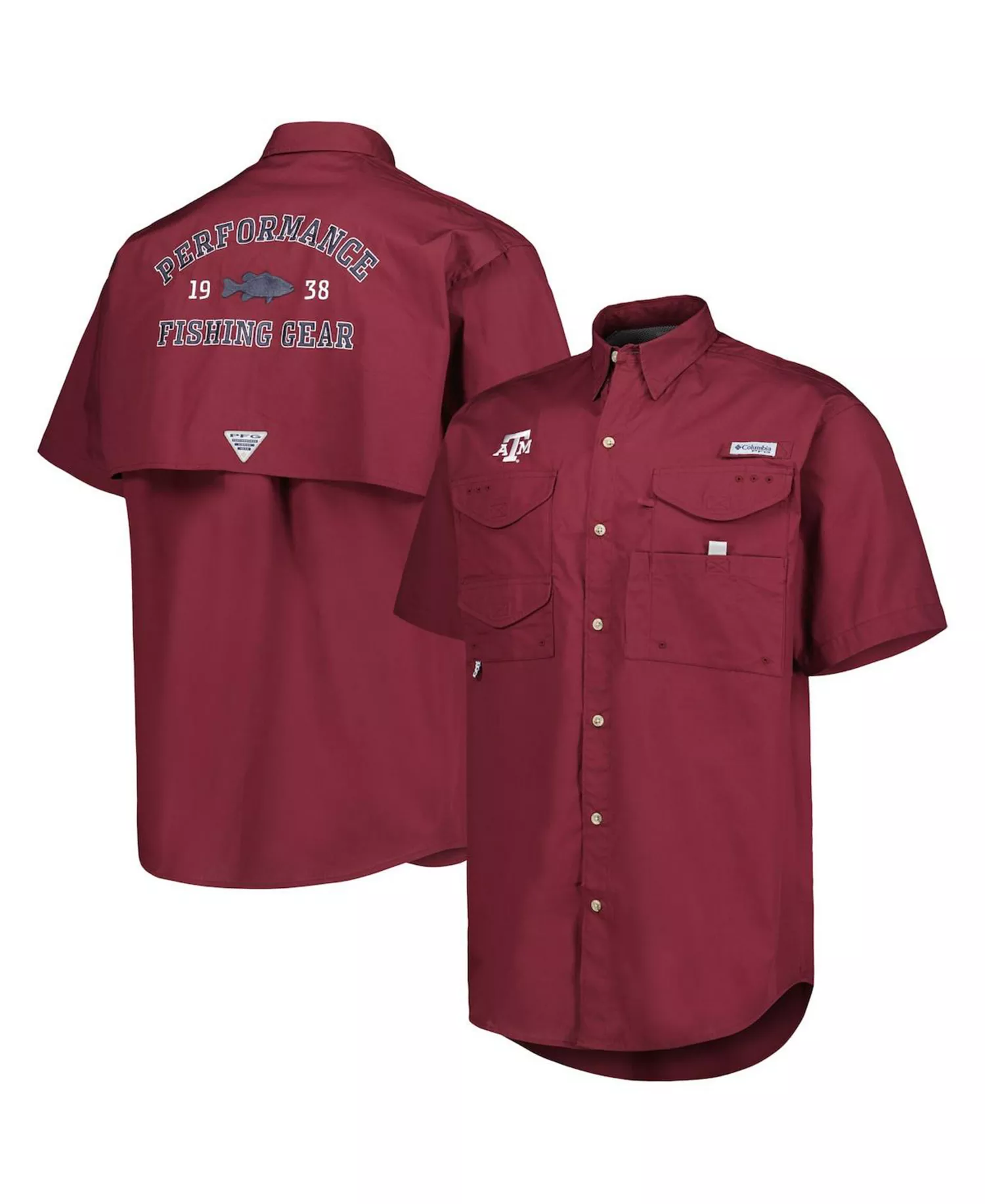 Men's Maroon Texas A&M Aggies Bonehead Button-Up Shirt - Maroon - L
