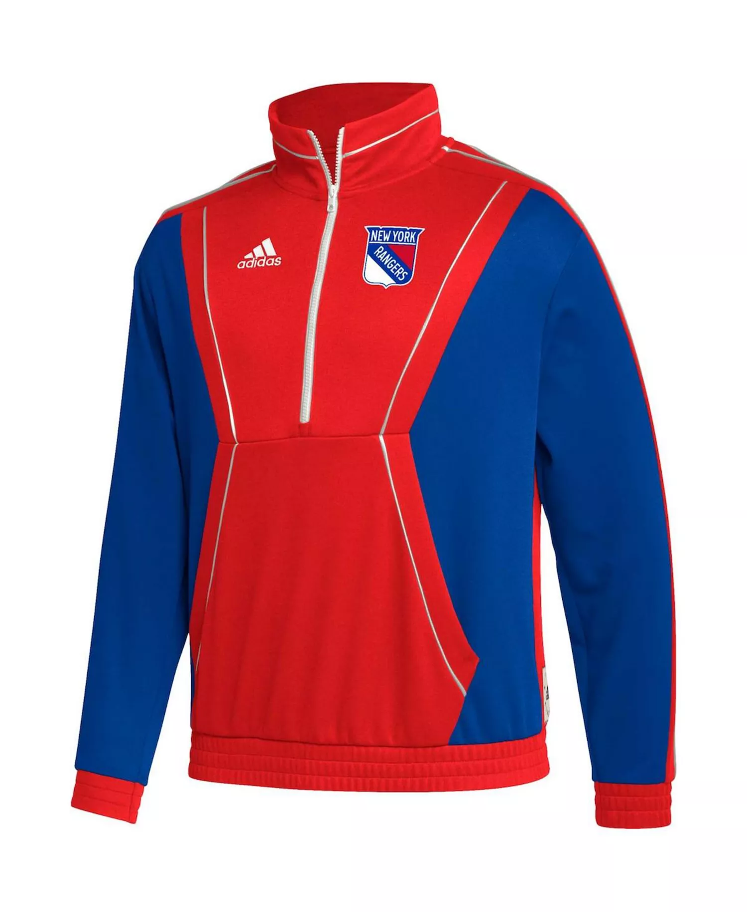 Men's Red New York Rangers Team Classics Half-Zip Jacket - Red - L