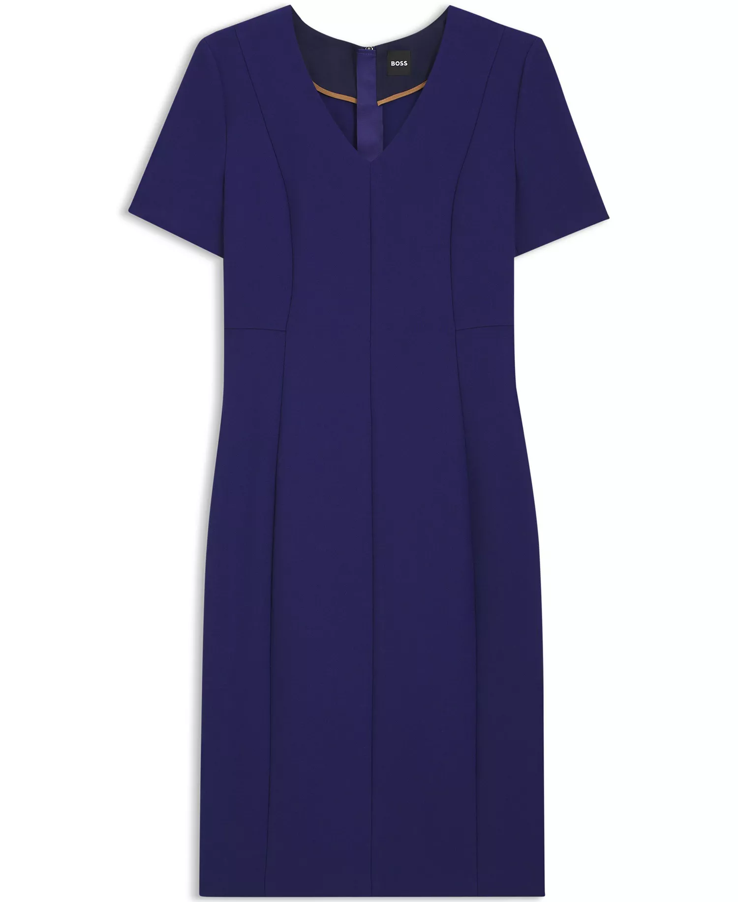 Women's Stretch Fabric Slim-Fit Business Dress - Open White - 0