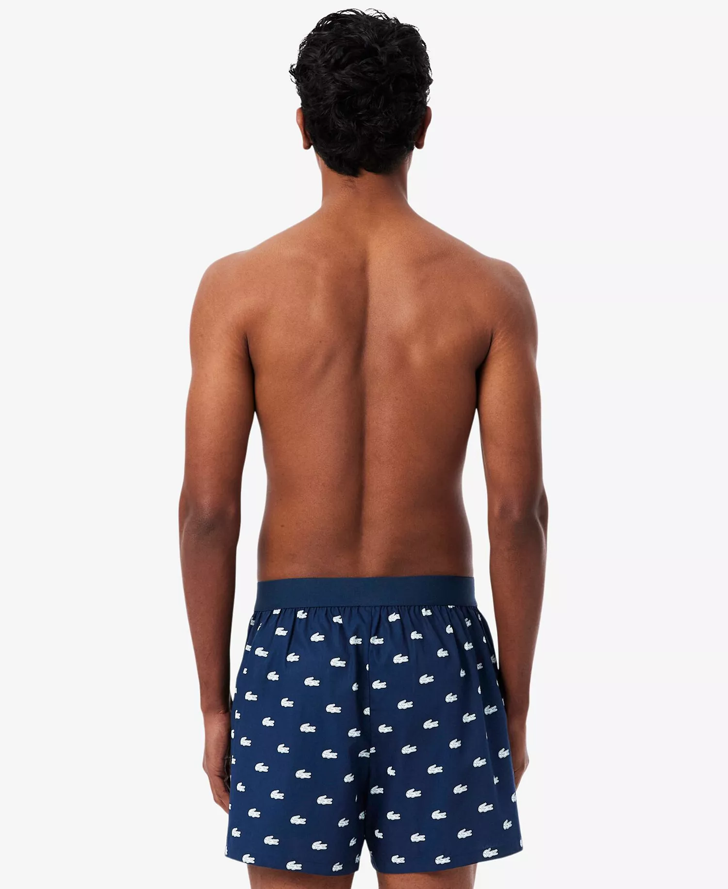 Men's Miami Regular-Fit Open Woven Boxers, 3-Pack - Navy Blue/White/Green - L