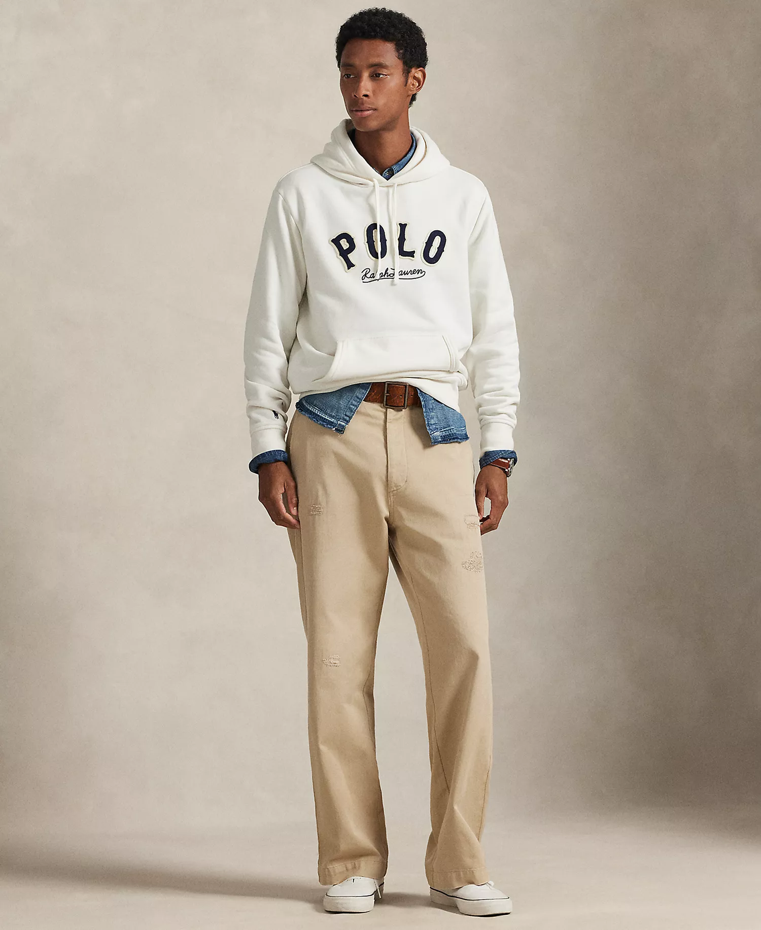 Men's Long-Sleeve Graphic Print Sweatshirt - Deckwash White - 2XL