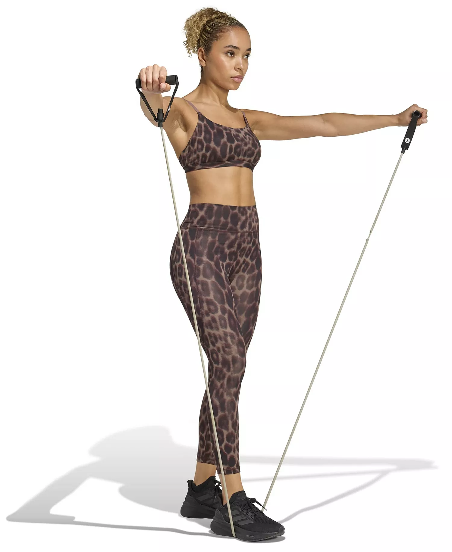 Women's Optime Essential Workout 7/8 Leggings - Brown - S