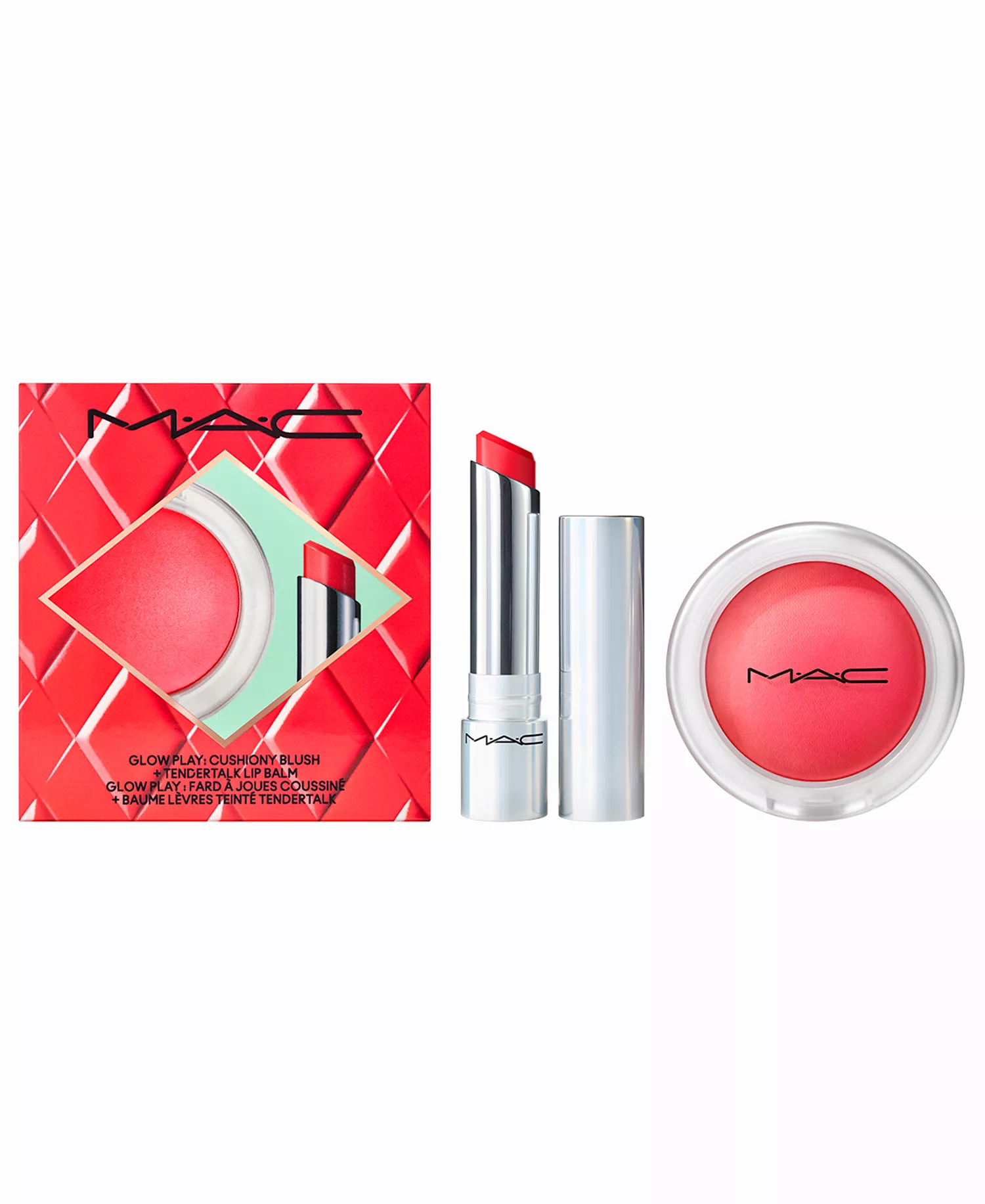 2-Pc. No Work All Glow Play Blush + Lip Balm Gift Set - Pink - No Size