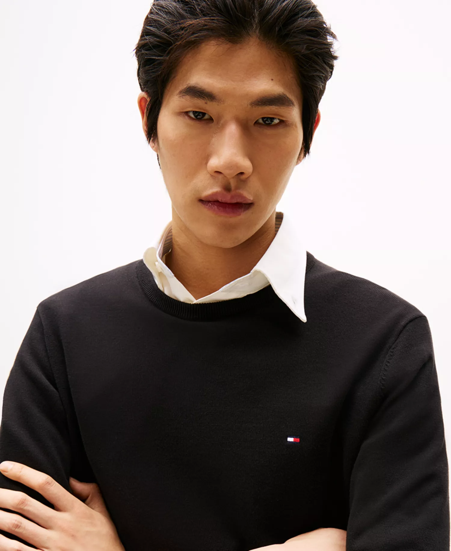 Men's Essential Crewneck Sweater - Black - L