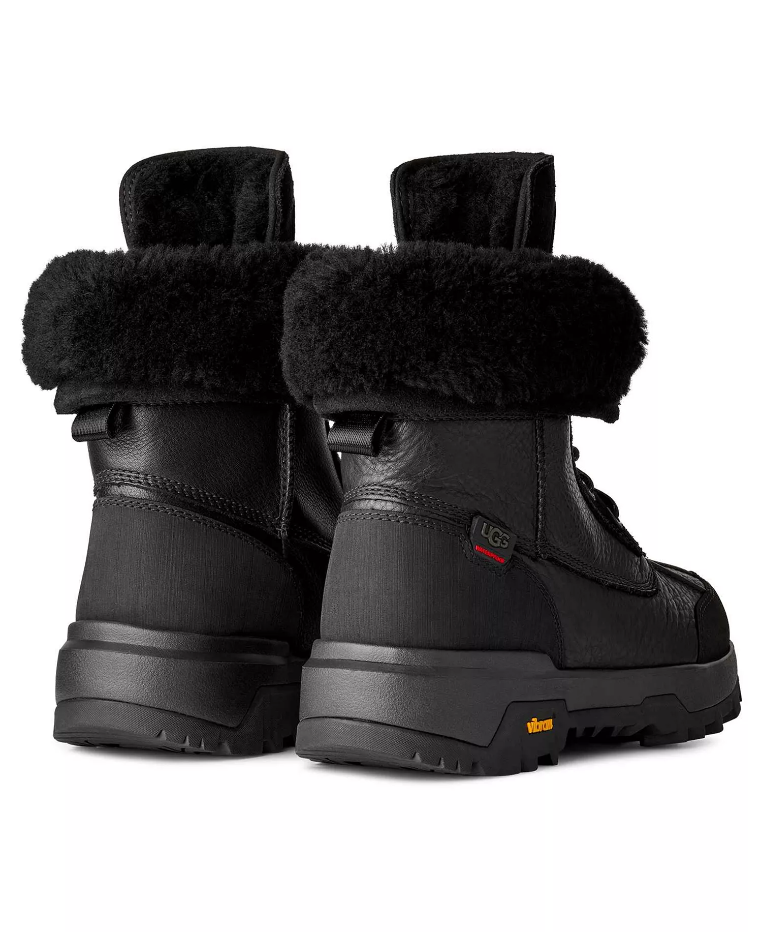 UGG Women's Adirondack XXV Round Toe Boots - Black - 5.5M