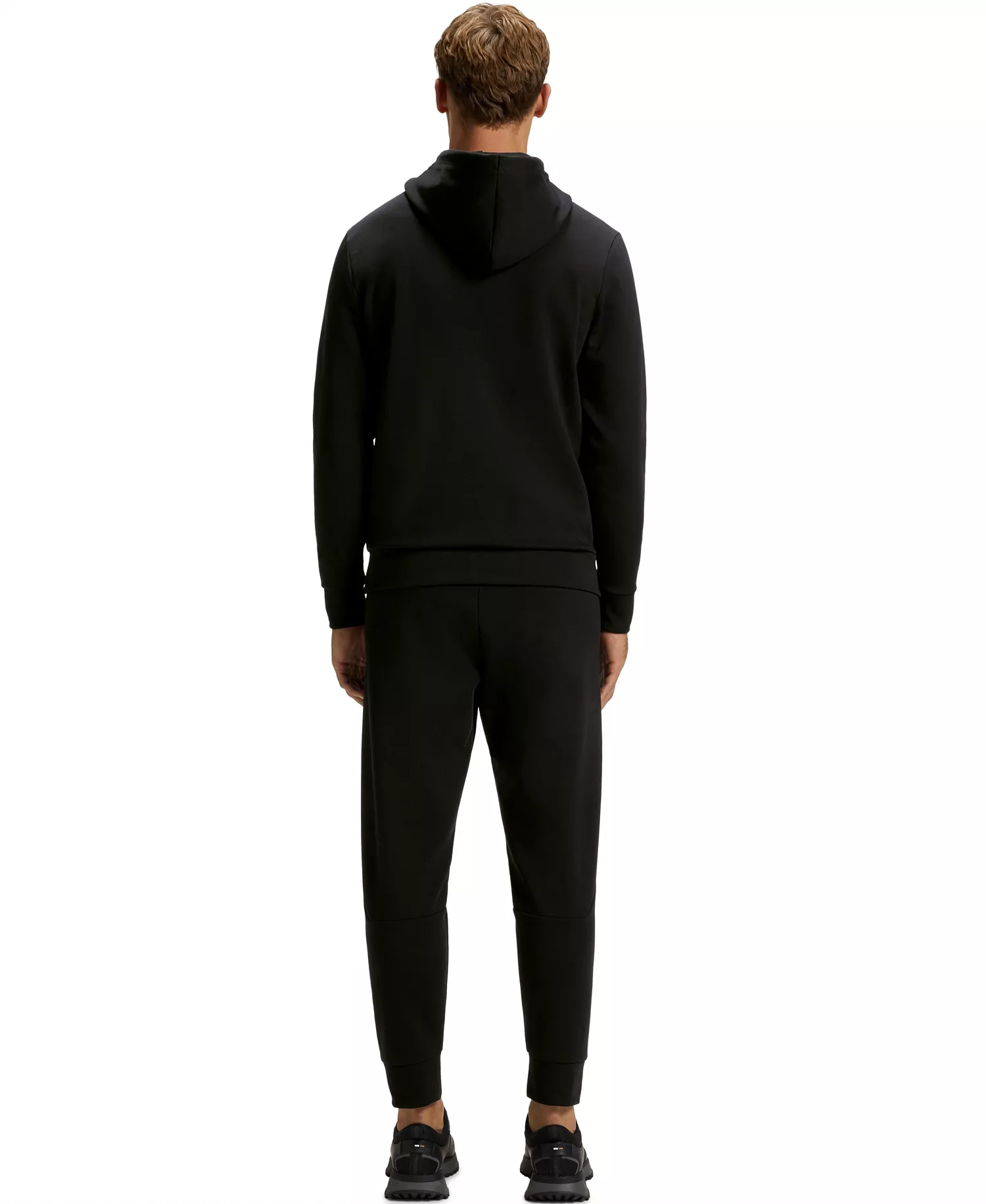 Men's Cotton-Blend Logo Hoodie - Black - 3XL