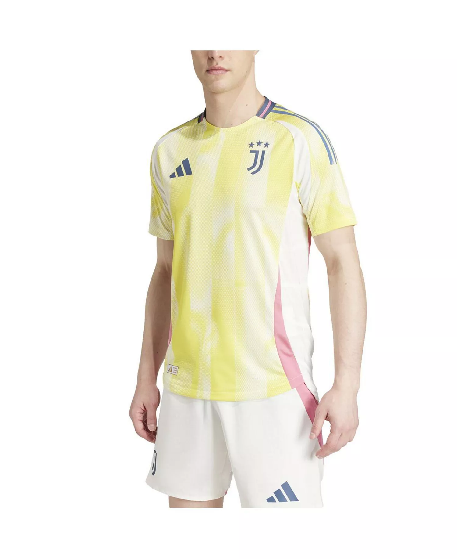 Men's Yellow Juventus 2024/25 Away Authentic Jersey - Yellow - M