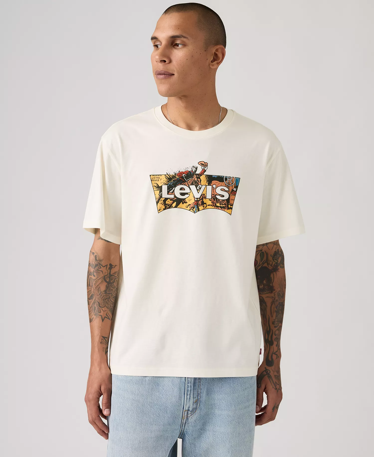 Men's Short-Sleeve Crewneck T-Shirt - Egret - 2XL