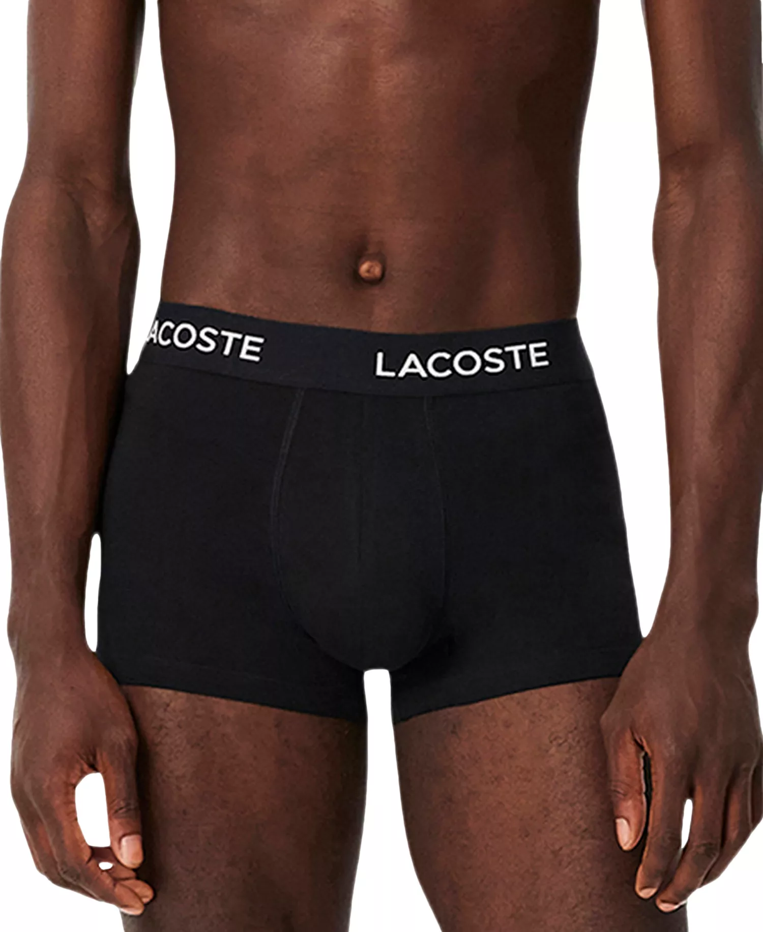 Men's 5- Pack Cotton Stretch Trunks - BLACK - L