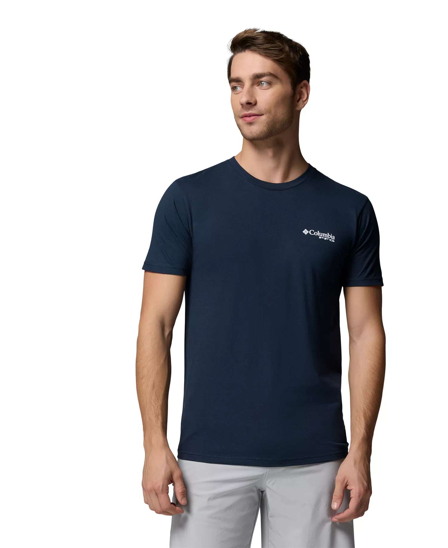 Men's PFG Yeager Graphic T-Shirt - Columbia Navy - L