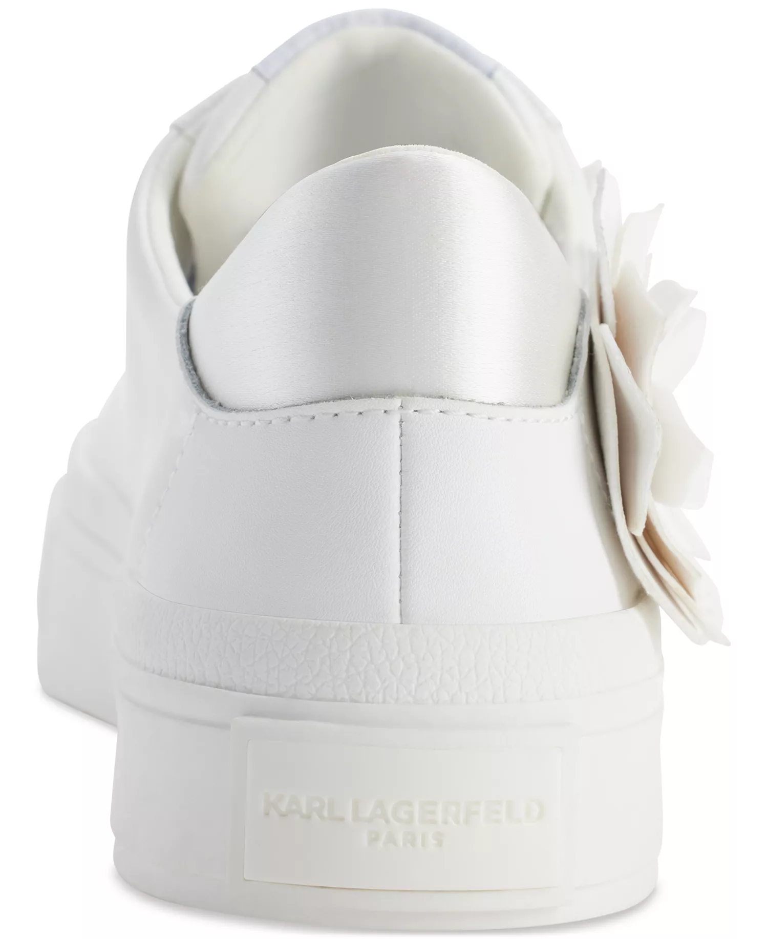 Women's Georgia Lace-Up Embellished Sneakers - Bright White - 10M