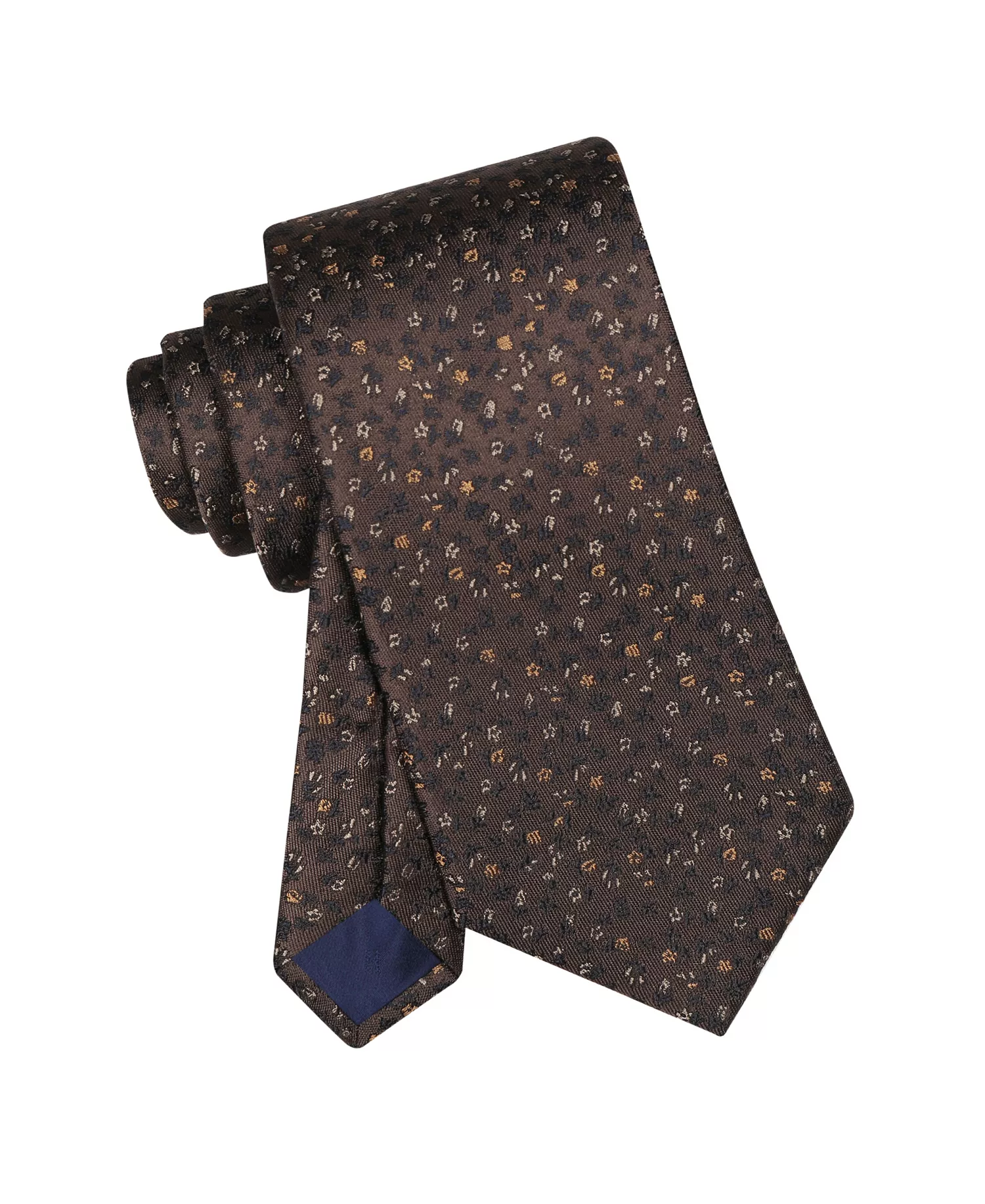 Men's Harmony Floral Tie - Brown - ONE SIZE