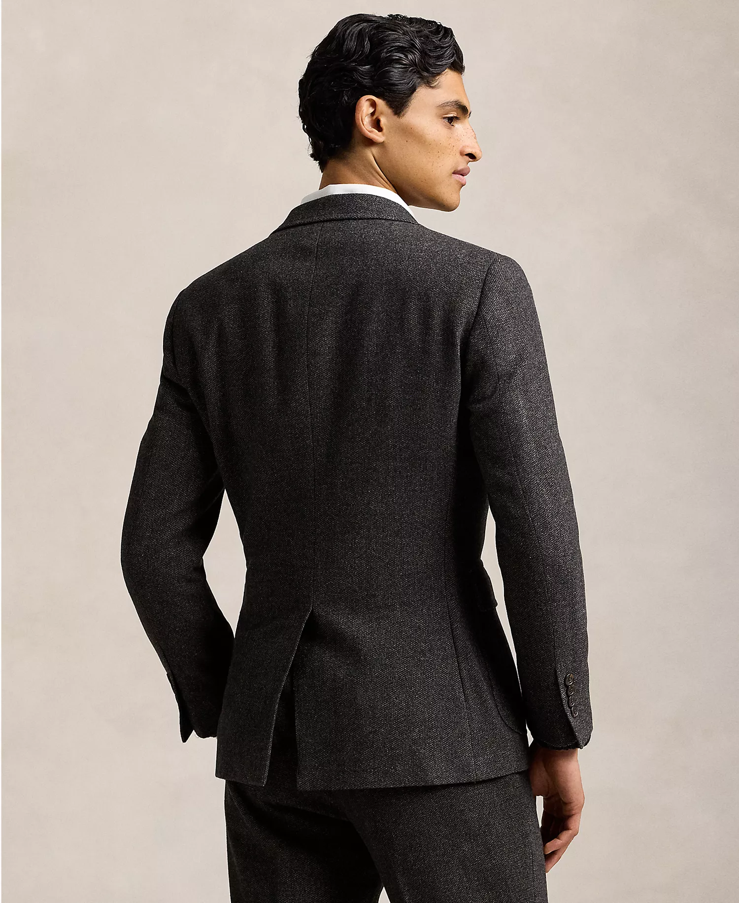 Men's Polo Modern Birdseye Twill Sport Coat - Chr Mu - 46R