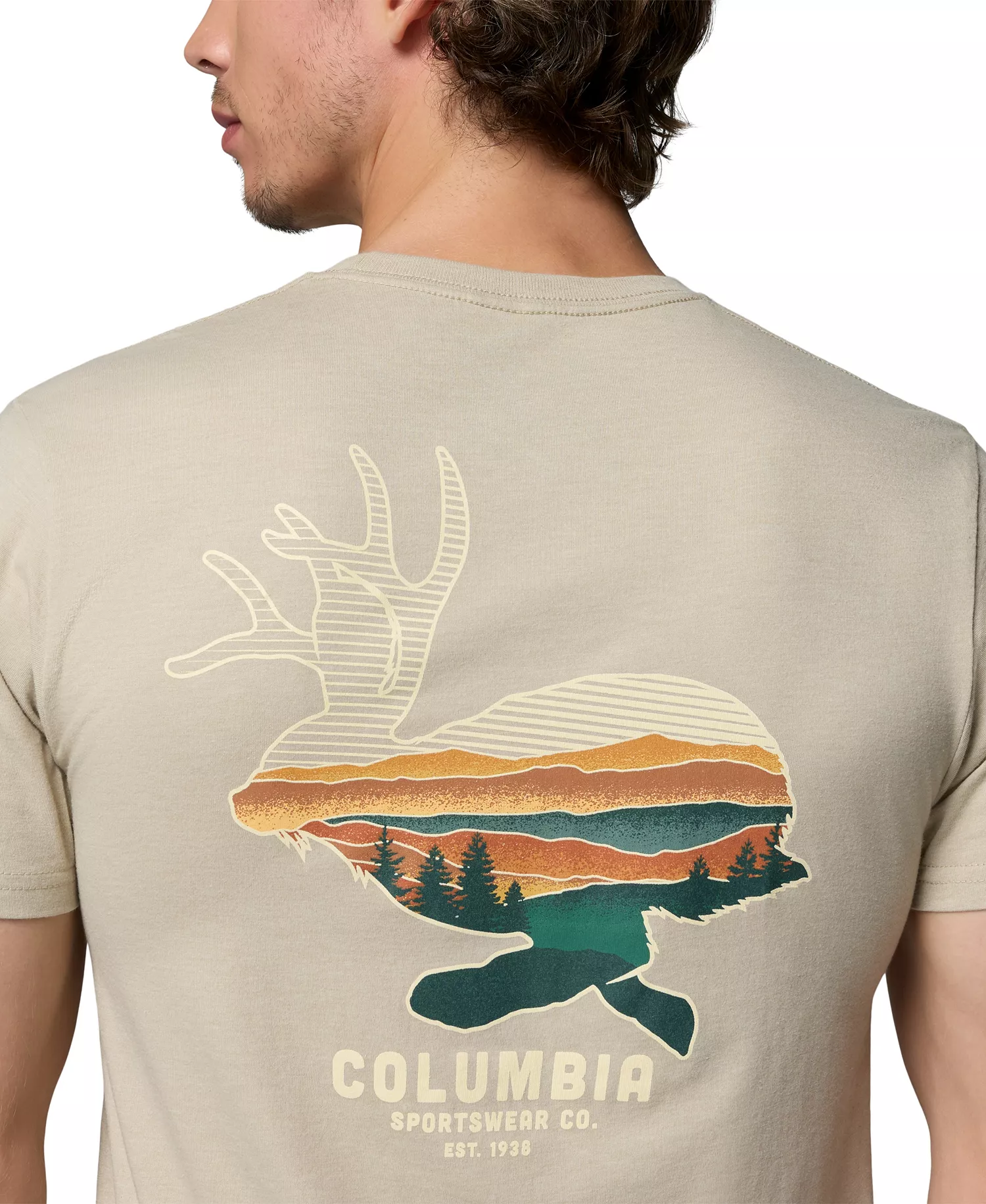 Men's Roundabout Graphic T-Shirt - FOSSIL HEATHER - L