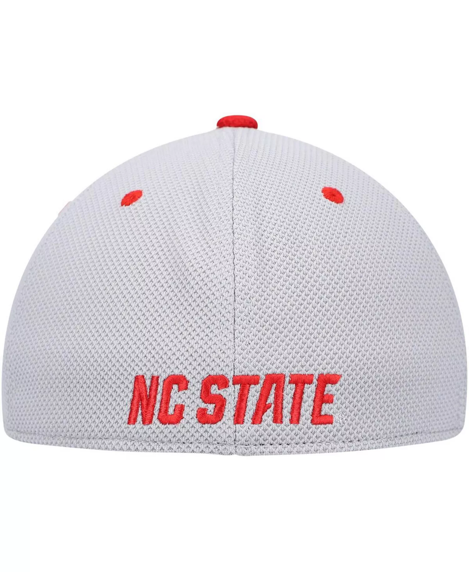 Men's Gray and Red NC State Wolfpack On-Field Baseball Fitted Hat - Gray, Red - 8