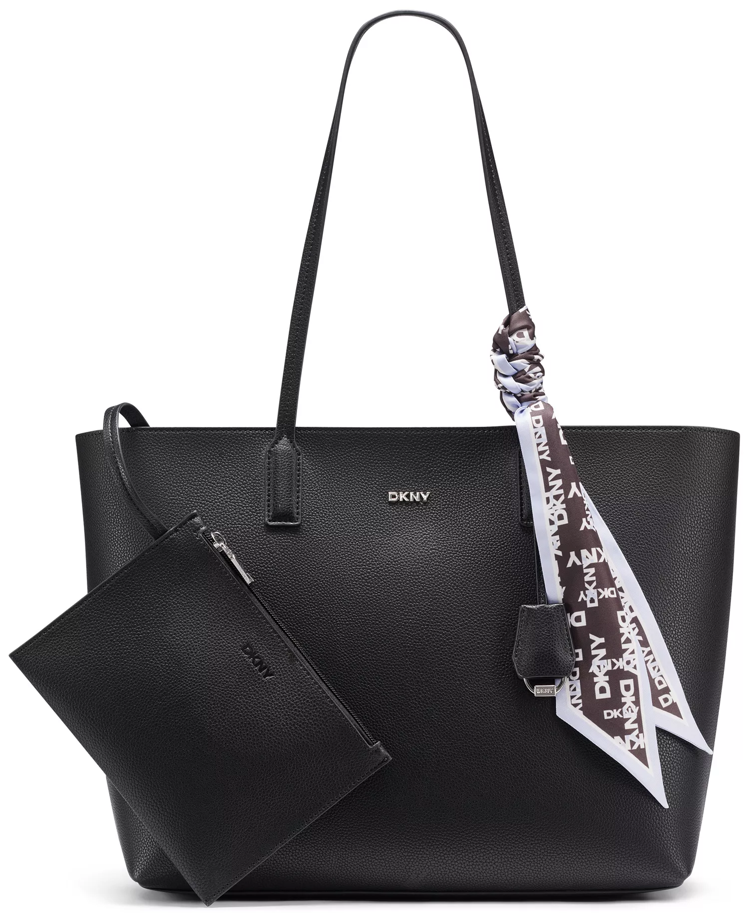 Saige East-West Large Tote Bag - Black/silver - No Size